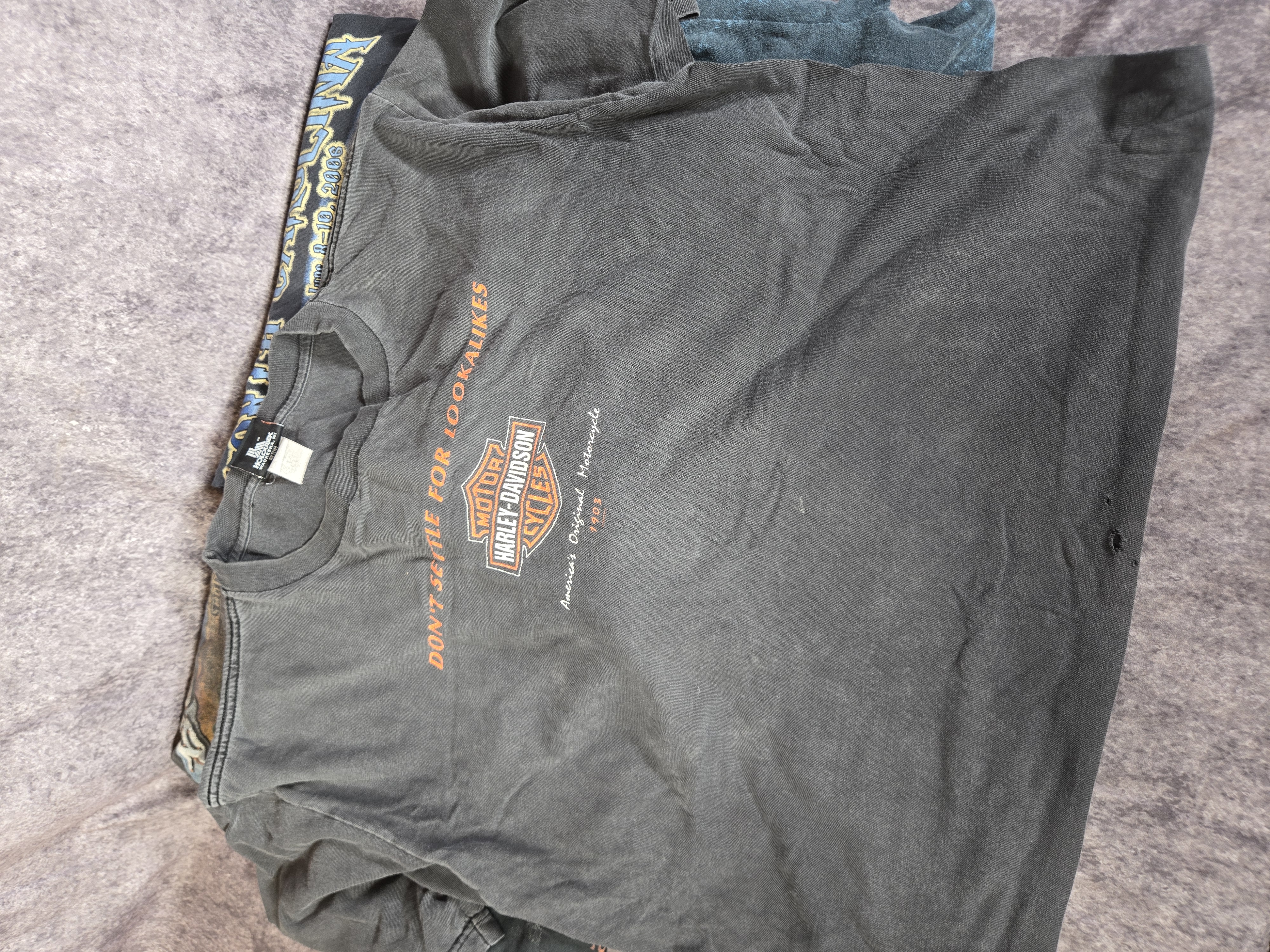 Nine Late 20th and Early 21st Century Harley-Davidson Graphic T-Shirts