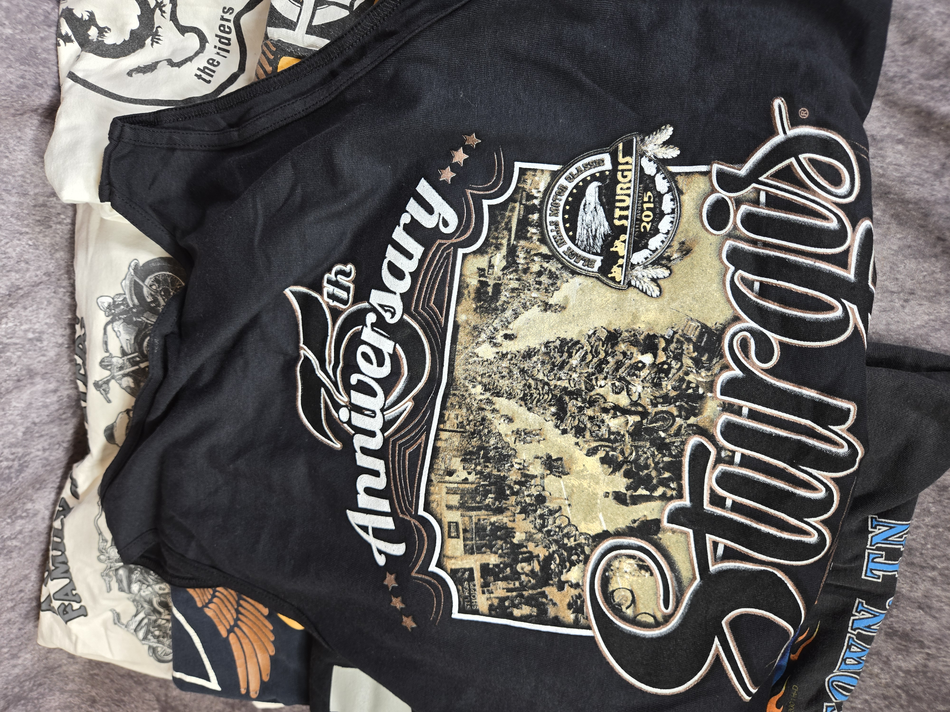 Nine Harley-Davidson and Sturgis Motorcycle Apparel Items