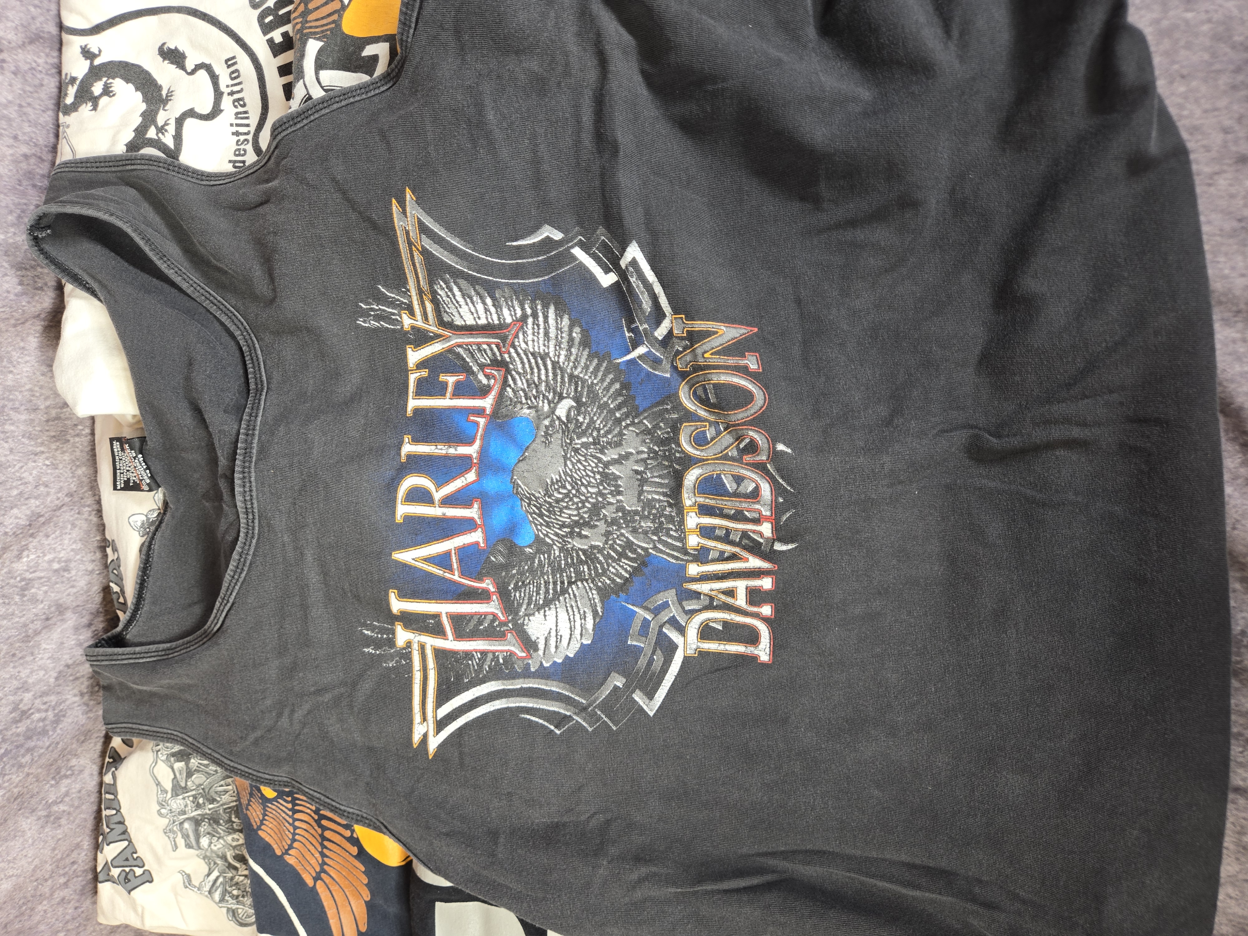 Nine Harley-Davidson and Sturgis Motorcycle Apparel Items