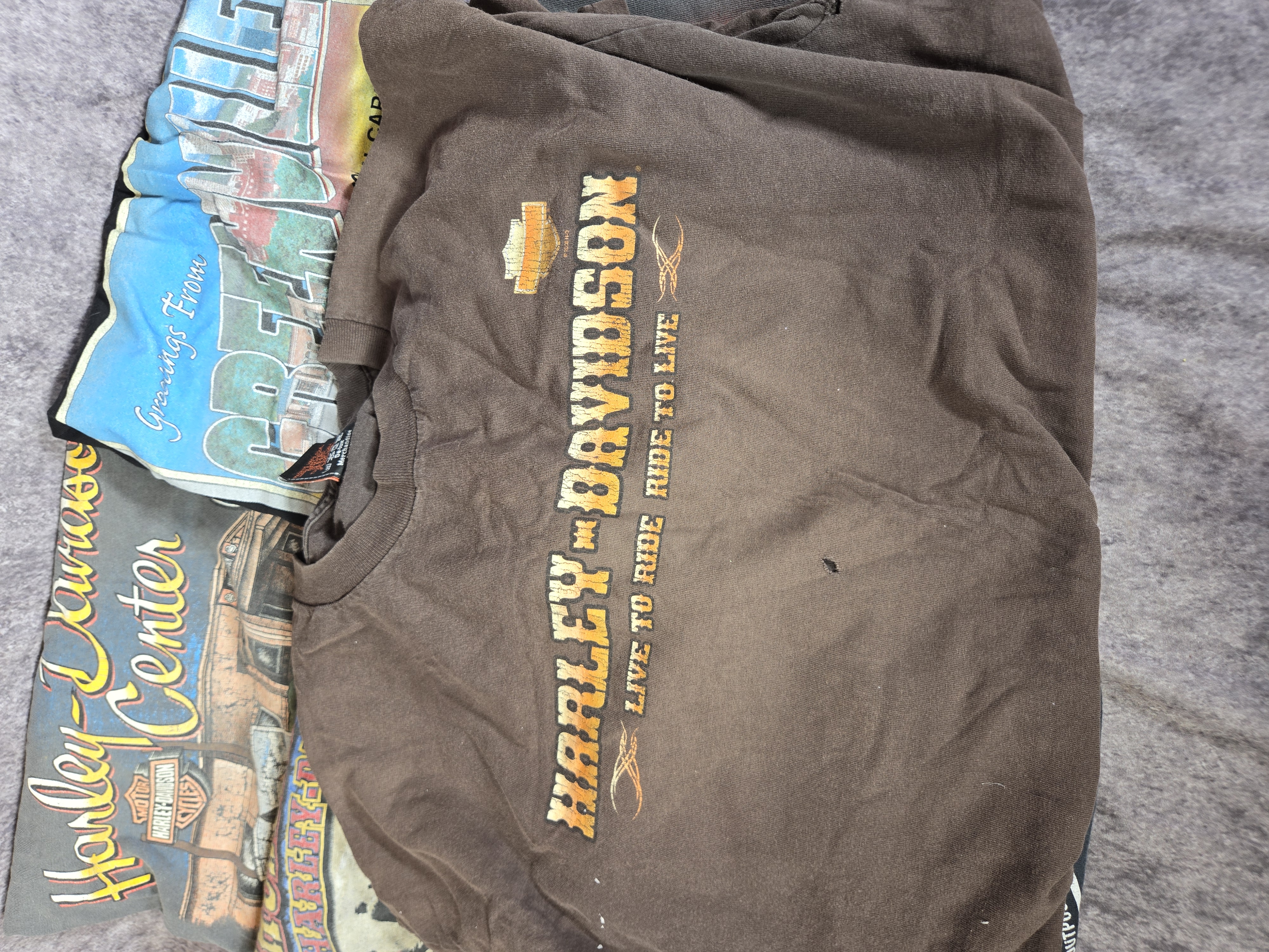 Vintage Harley-Davidson Dealership Graphic T-Shirts