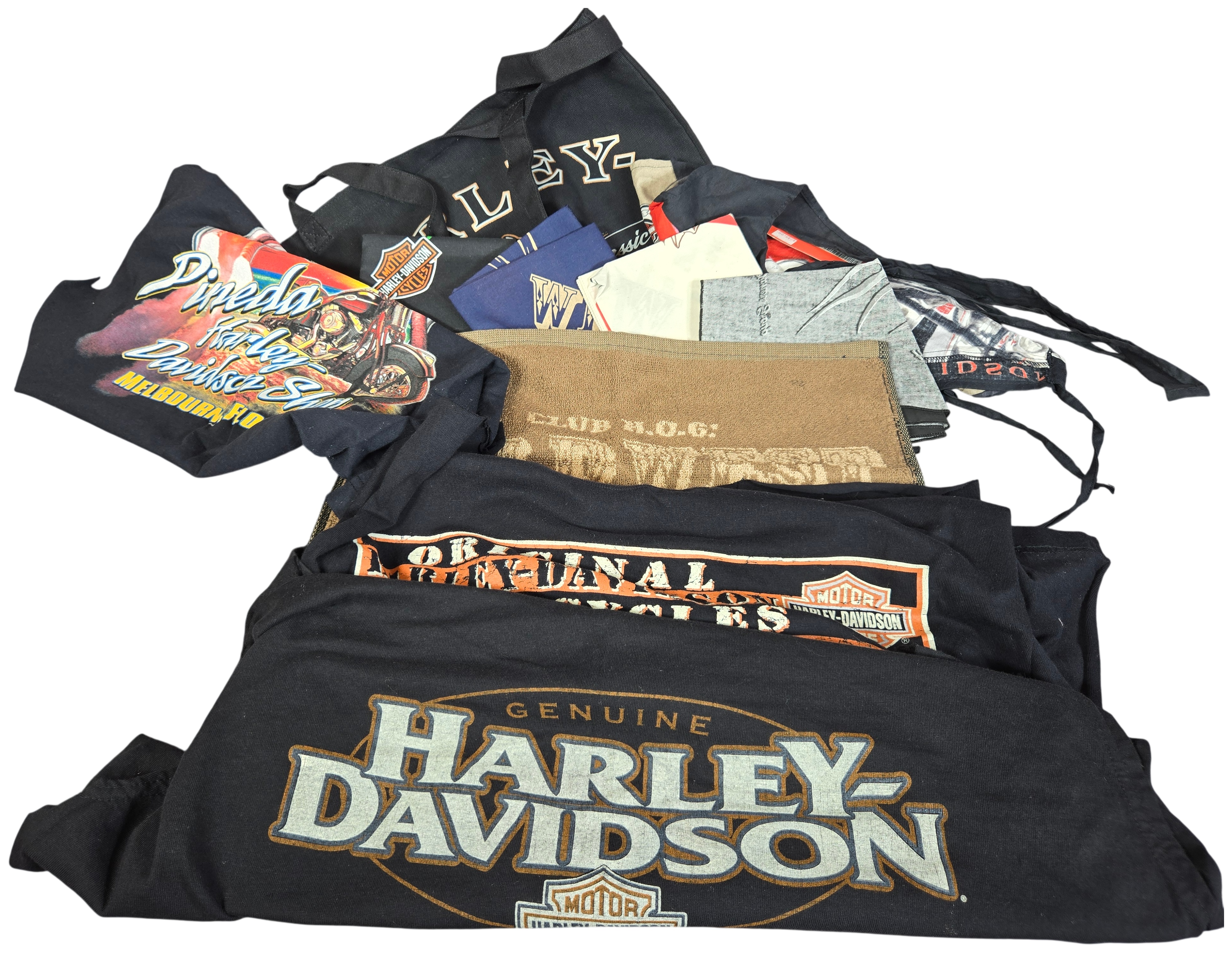 Harley-Davidson Apparel and Accessories featuring Modified T-Shirts and Tote Bag