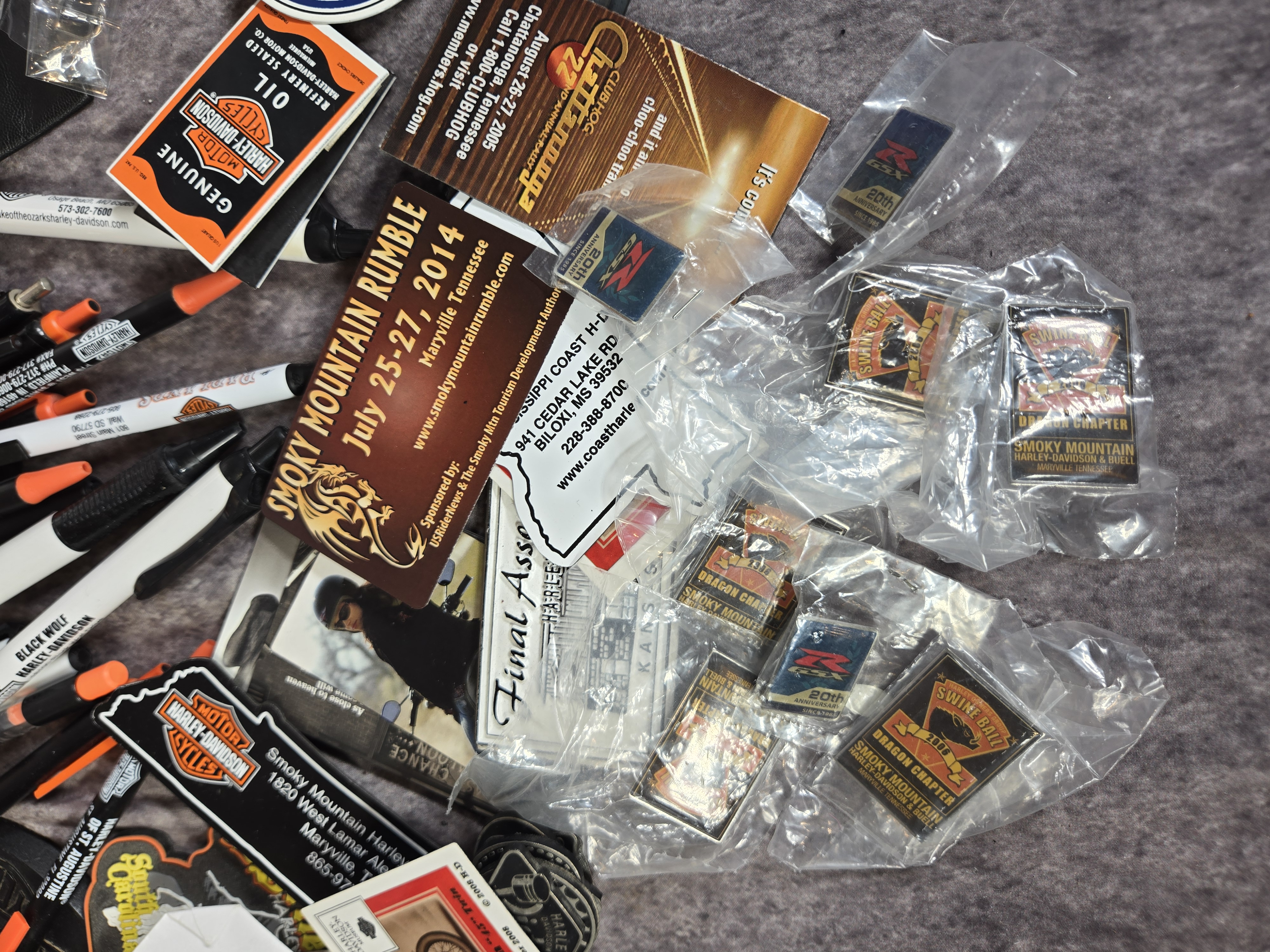 Harley-Davidson Promotional Items and H.O.G. Event Memorabilia