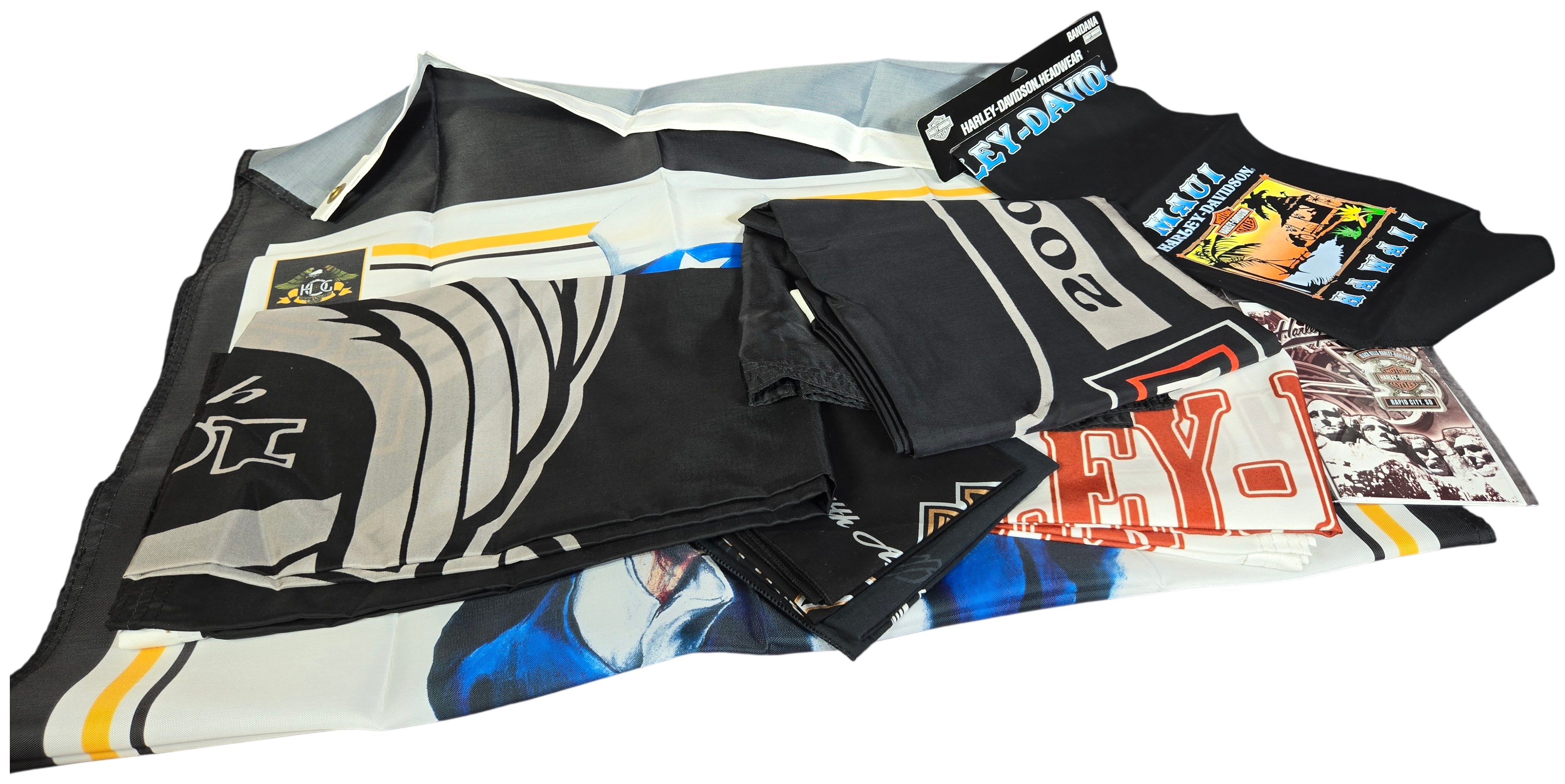 Harley-Davidson Commemorative Flags, Bandanas, and Accessories