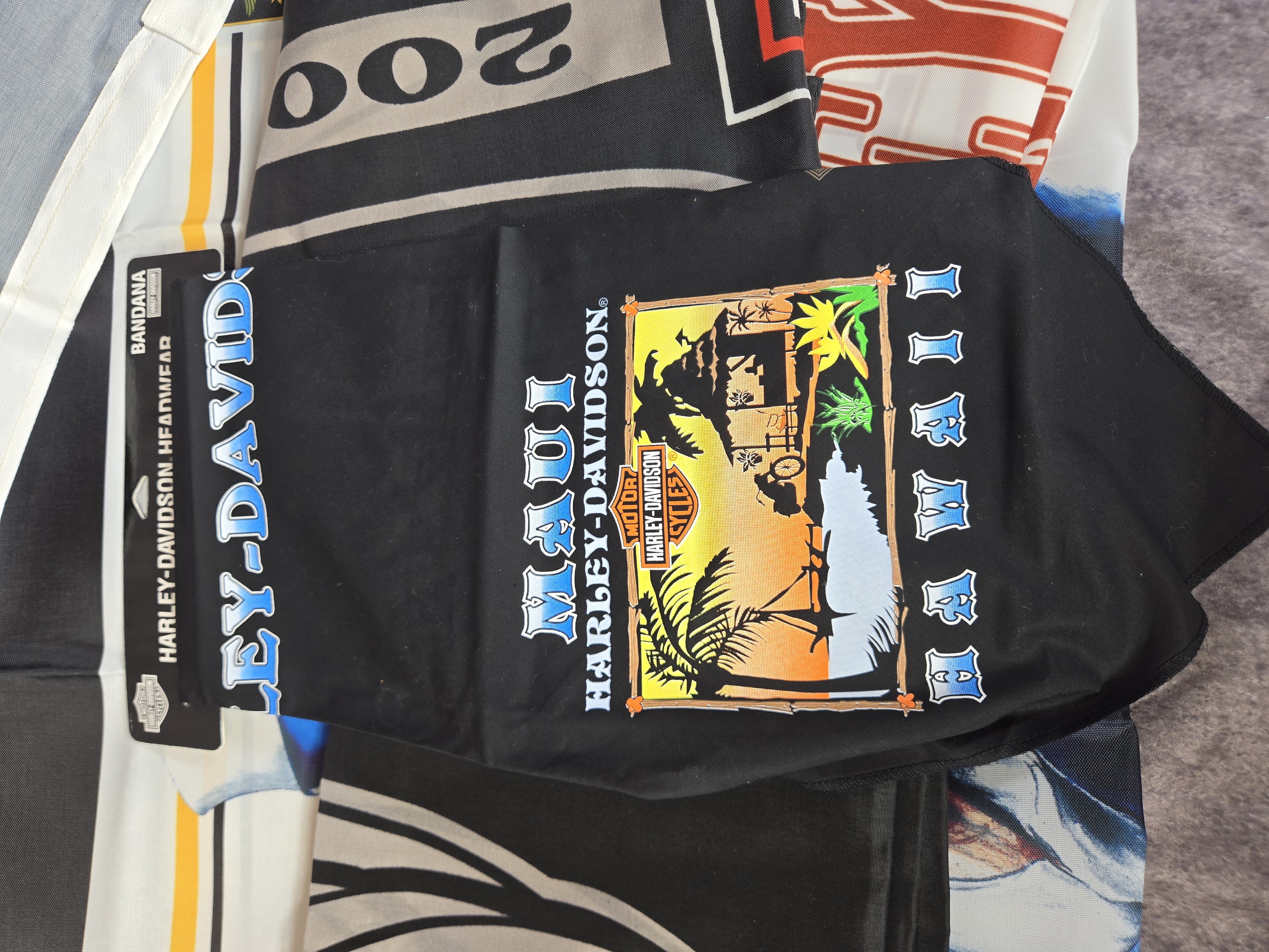 Harley-Davidson Commemorative Flags, Bandanas, and Accessories