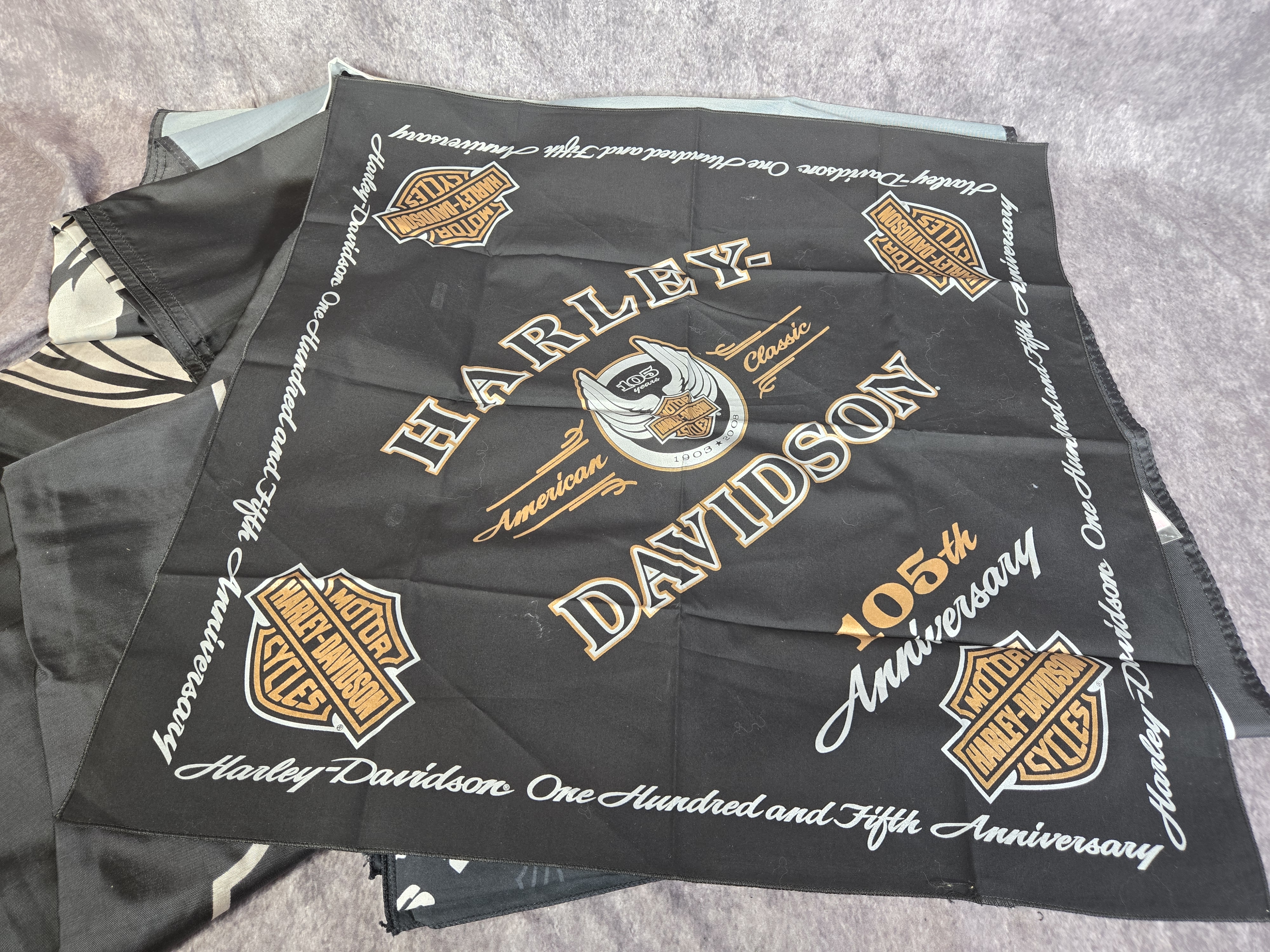 Harley-Davidson Commemorative Flags, Bandanas, and Accessories