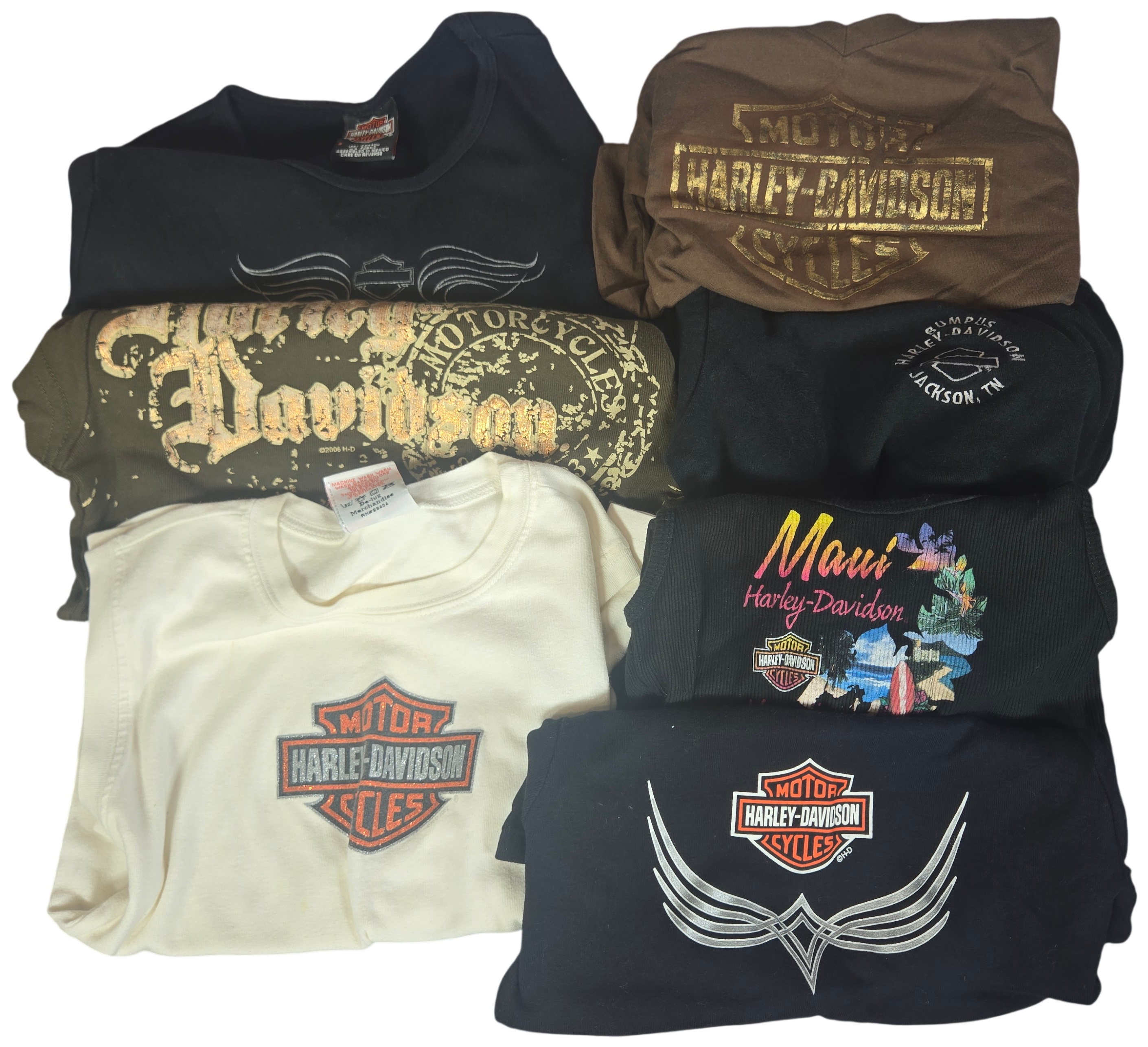 Seven Pieces of Assorted Women's Harley-Davidson Branded Apparel
