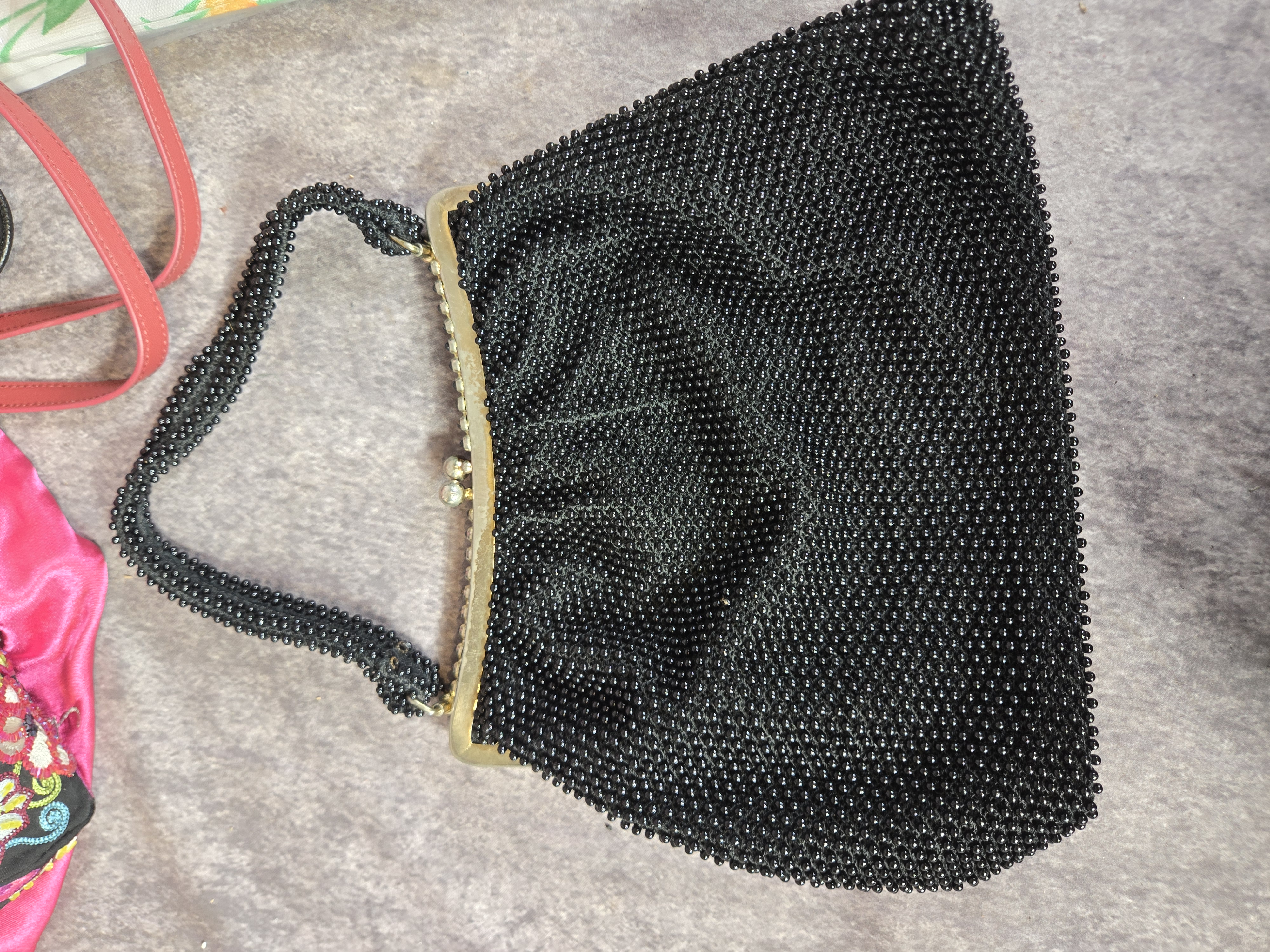 Eight Assorted Designer and Vintage Handbags Totes and Clutches
