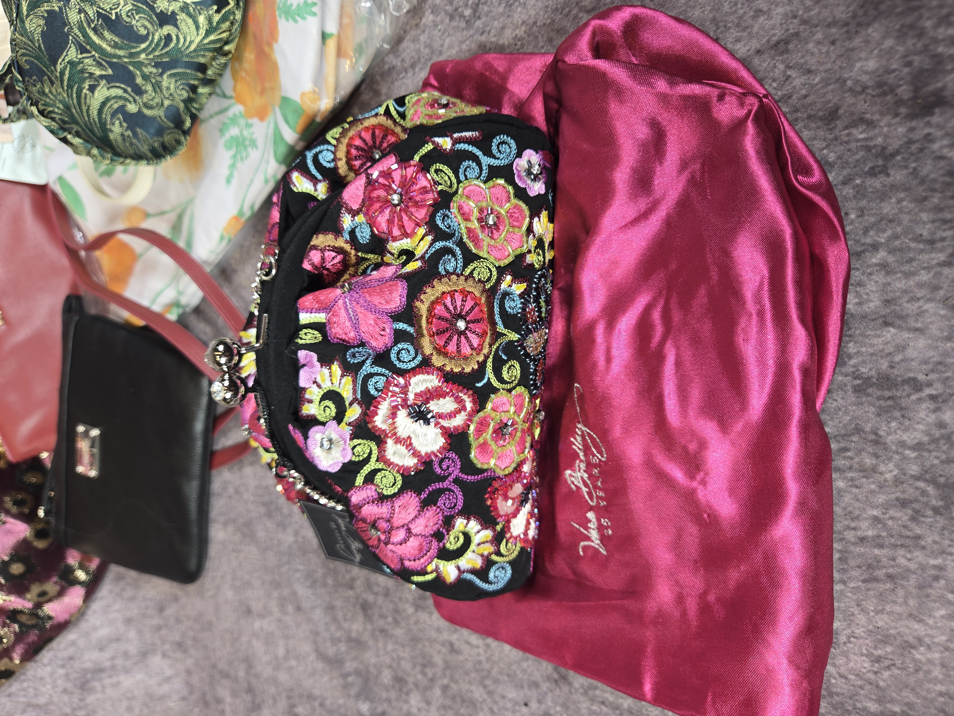 Eight Assorted Designer and Vintage Handbags Totes and Clutches