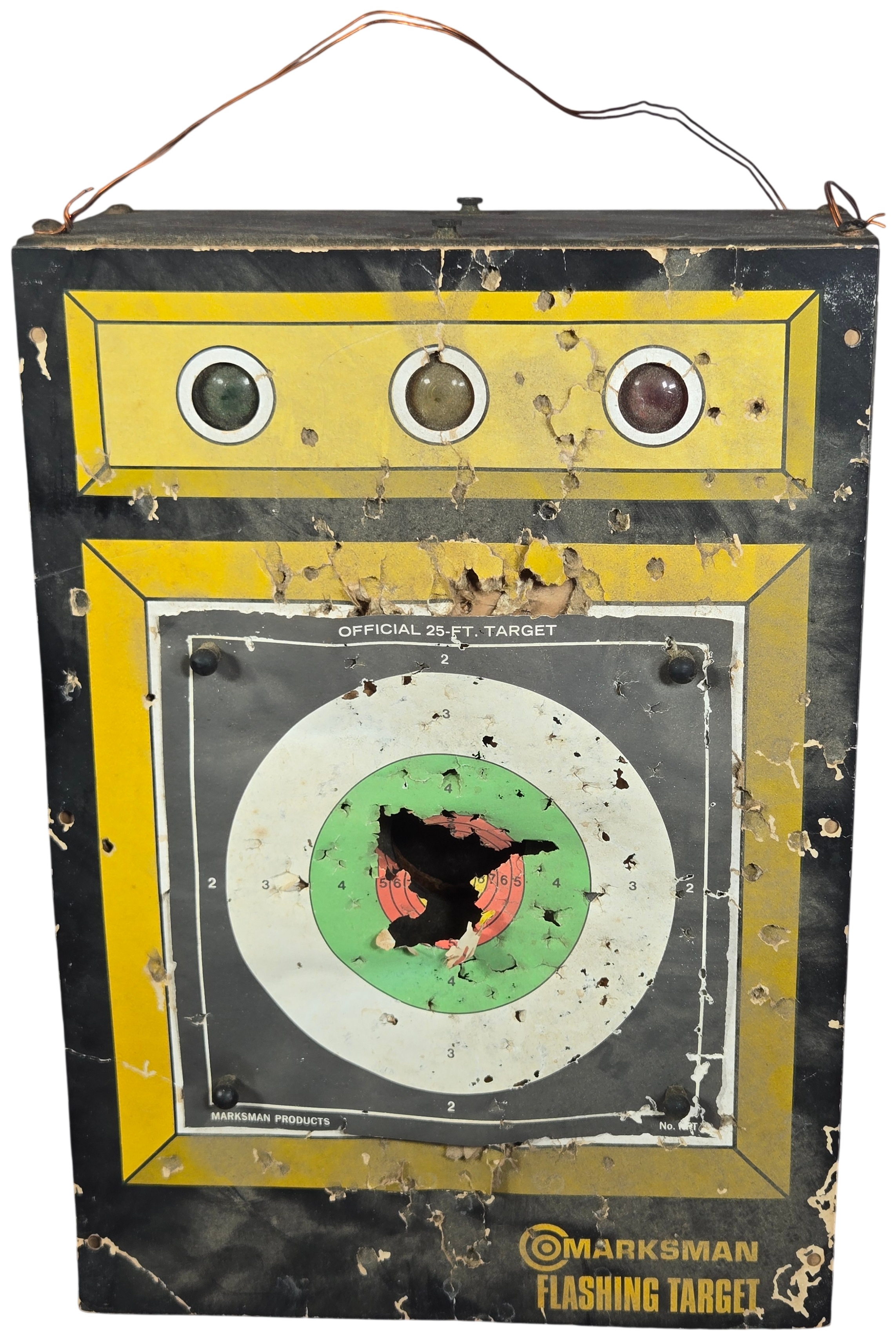 Vintage Metal Marksman Flashing Target Shooting Gallery Accessory