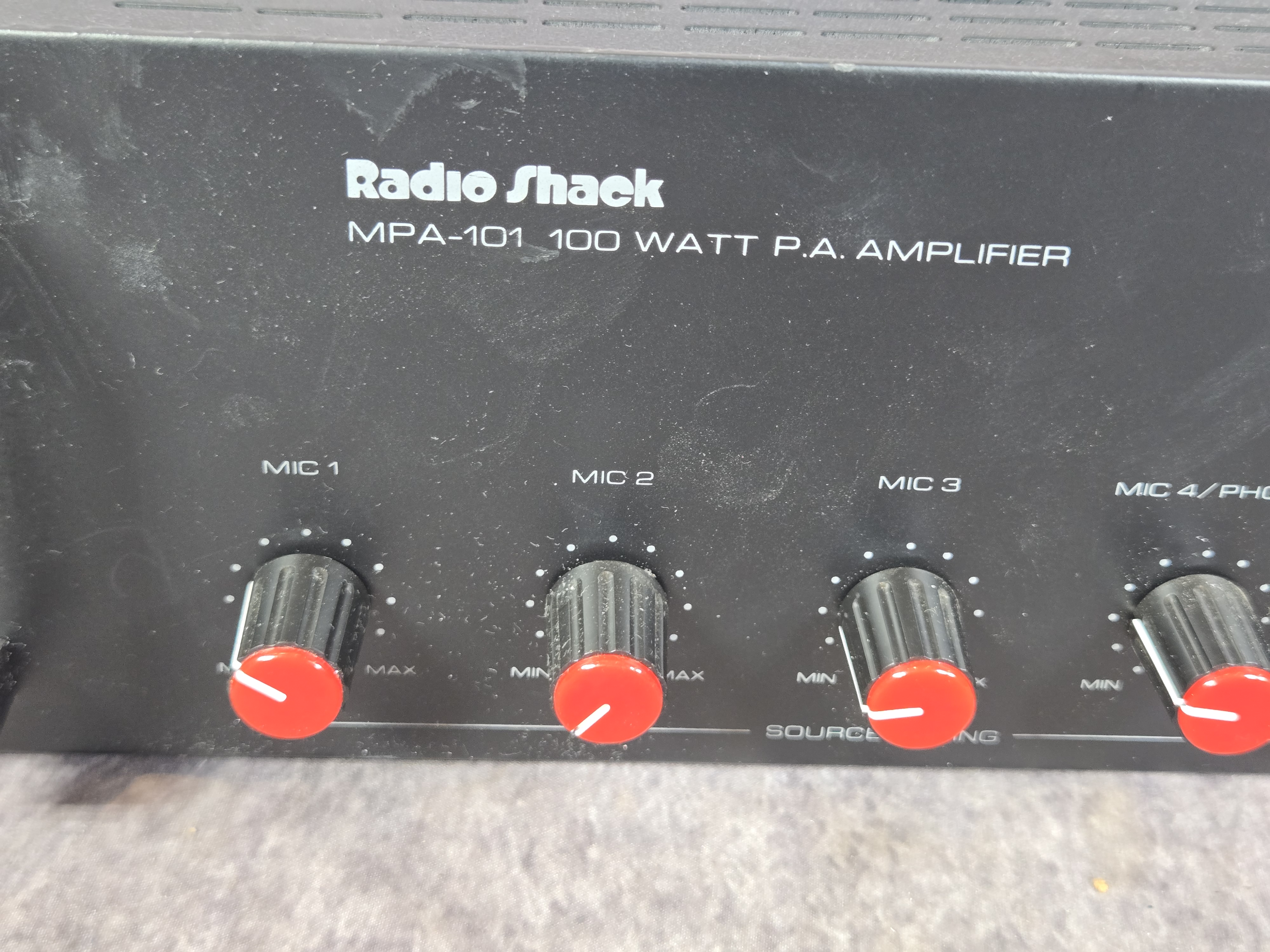 Radio Shack MPA-101 100-Watt PA Amplifier