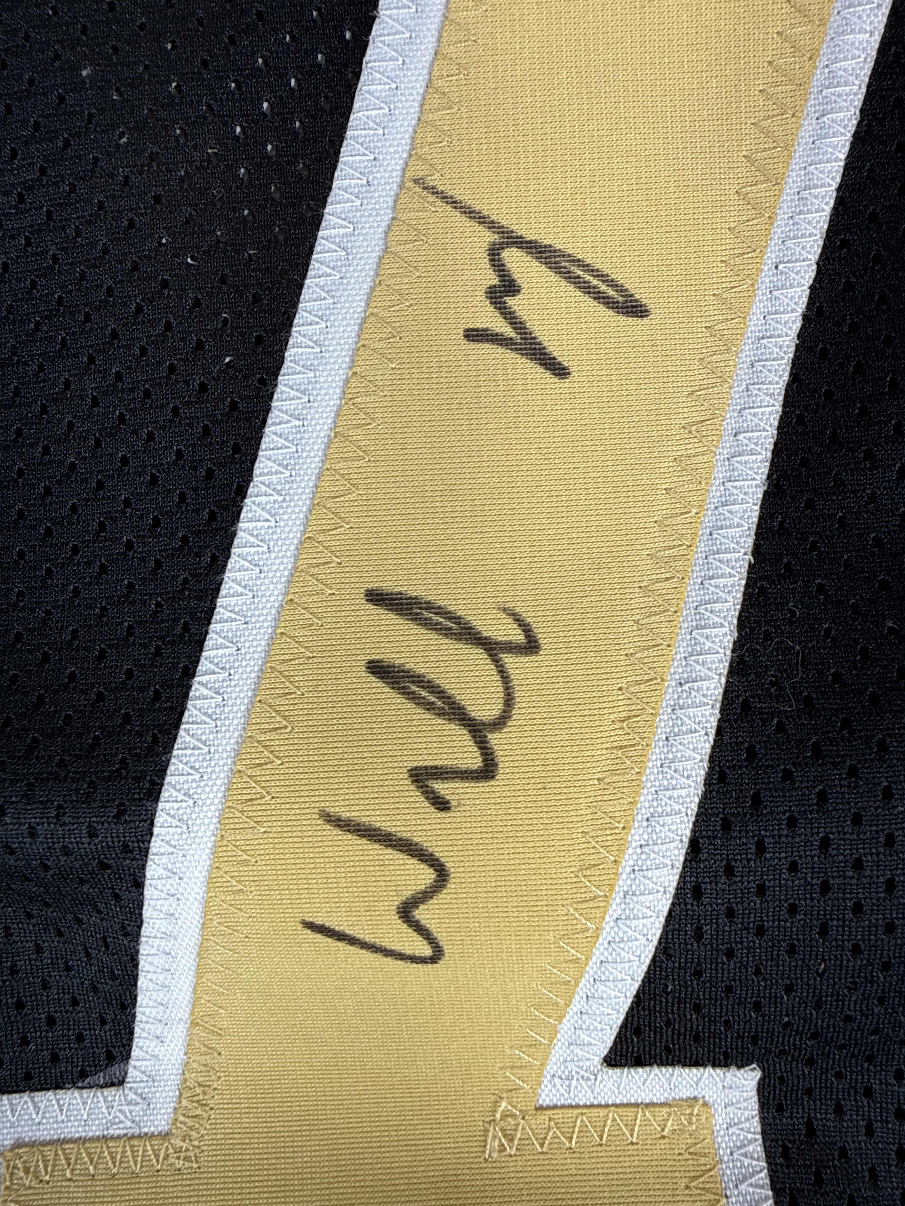 One Willie Roaf Signed New Orleans Custom Football Jersey with HOF 2012 Inscription