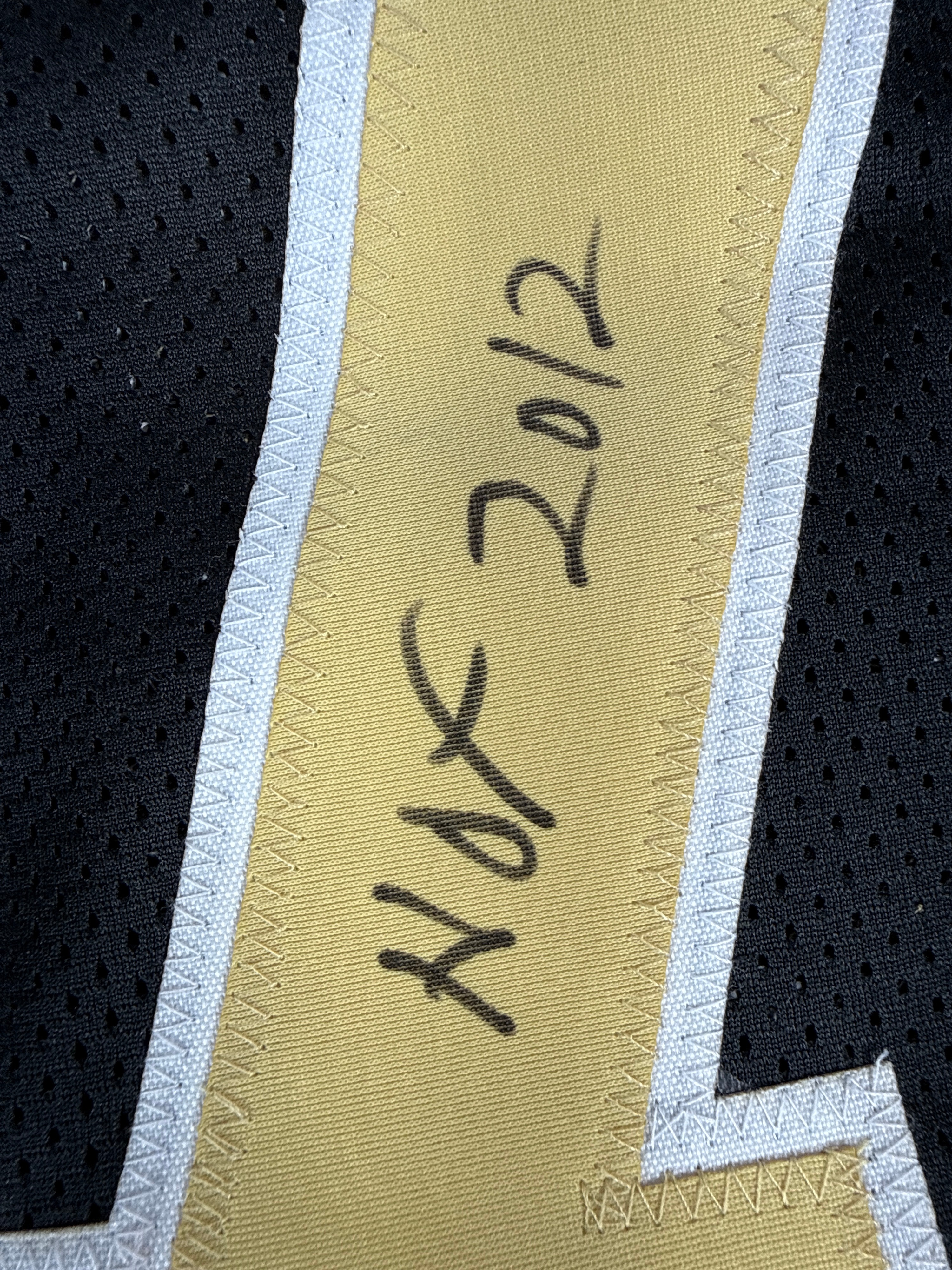 One Willie Roaf Signed New Orleans Custom Football Jersey with HOF 2012 Inscription