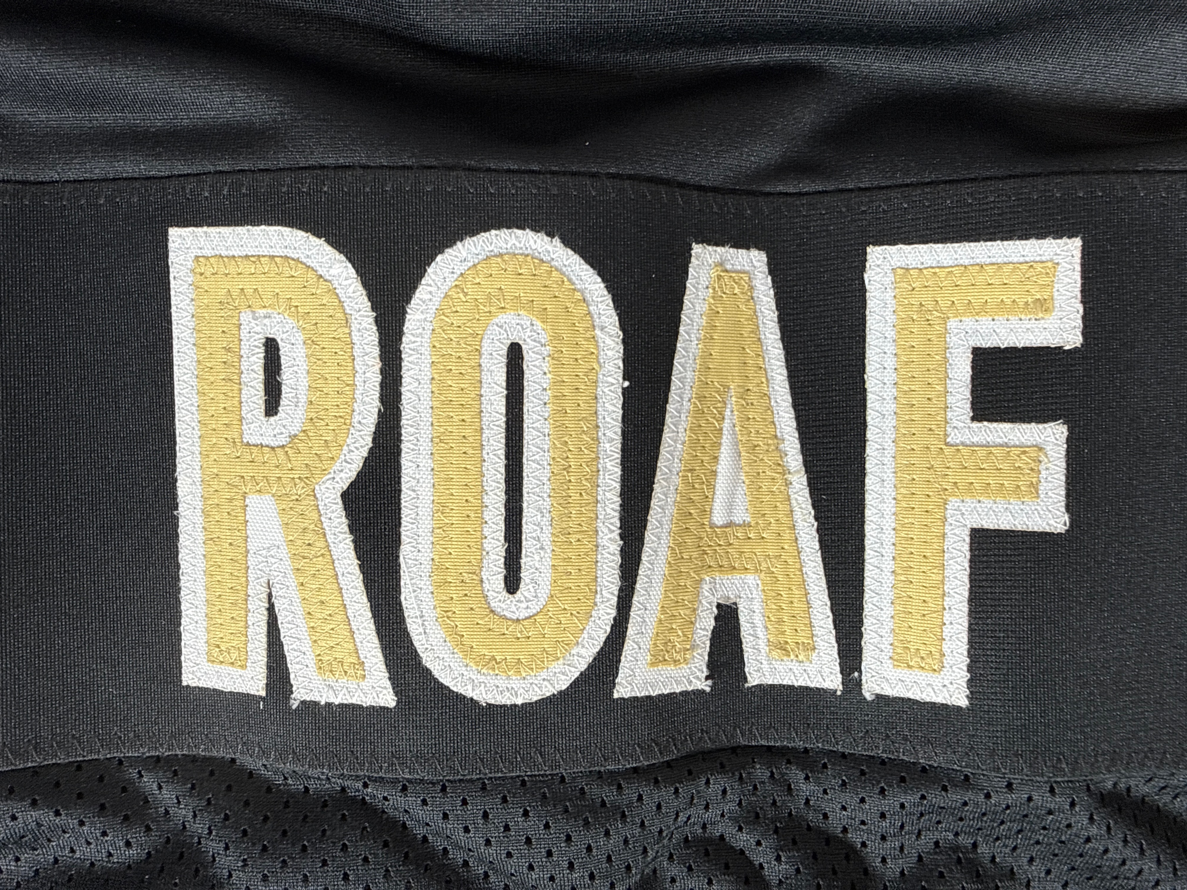 One Willie Roaf Signed New Orleans Custom Football Jersey with HOF 2012 Inscription