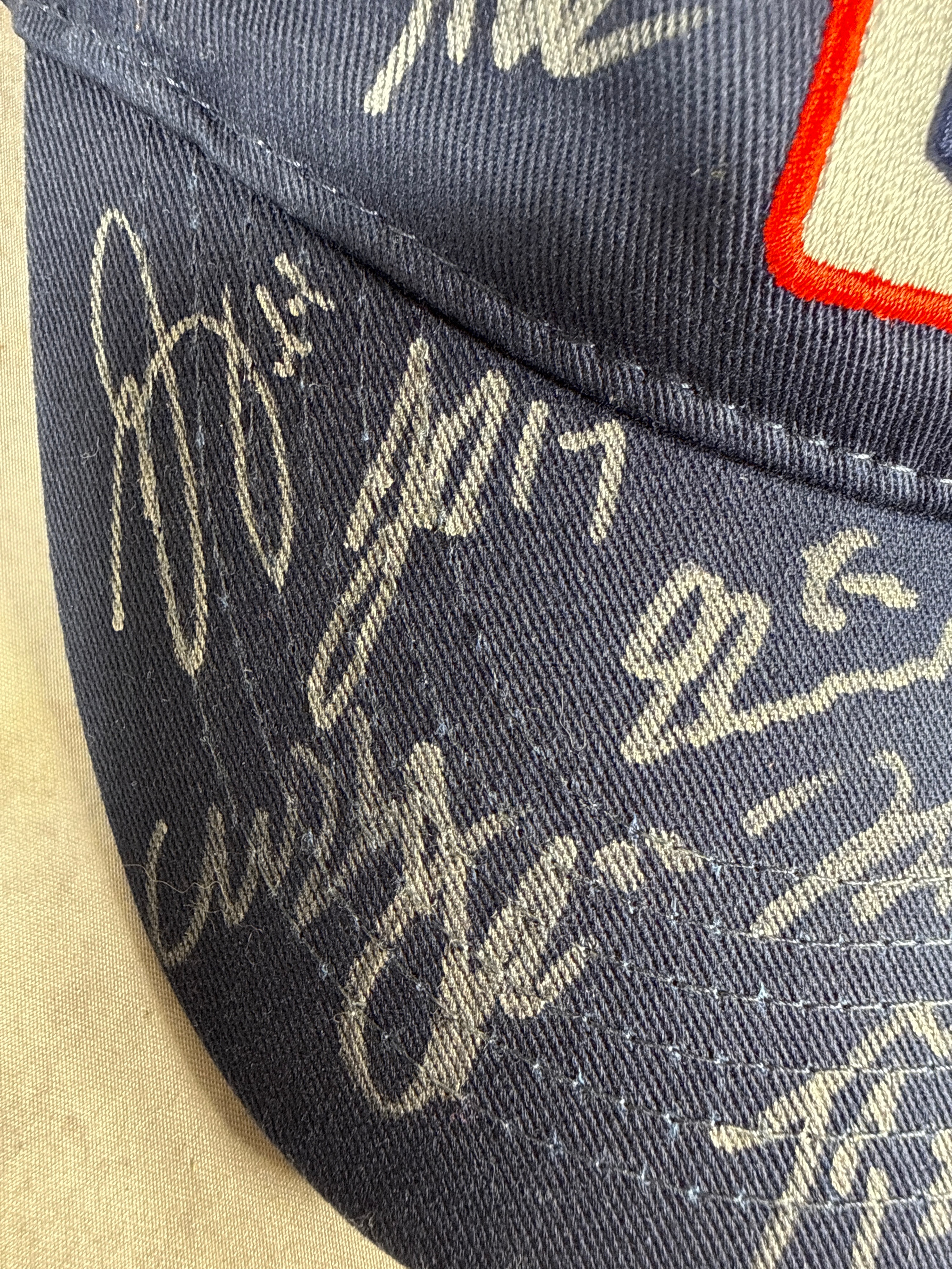 2023-2024 Columbus Blue Jackets Team Signed Hats For Heroes Cap with Certificate of Authenticity