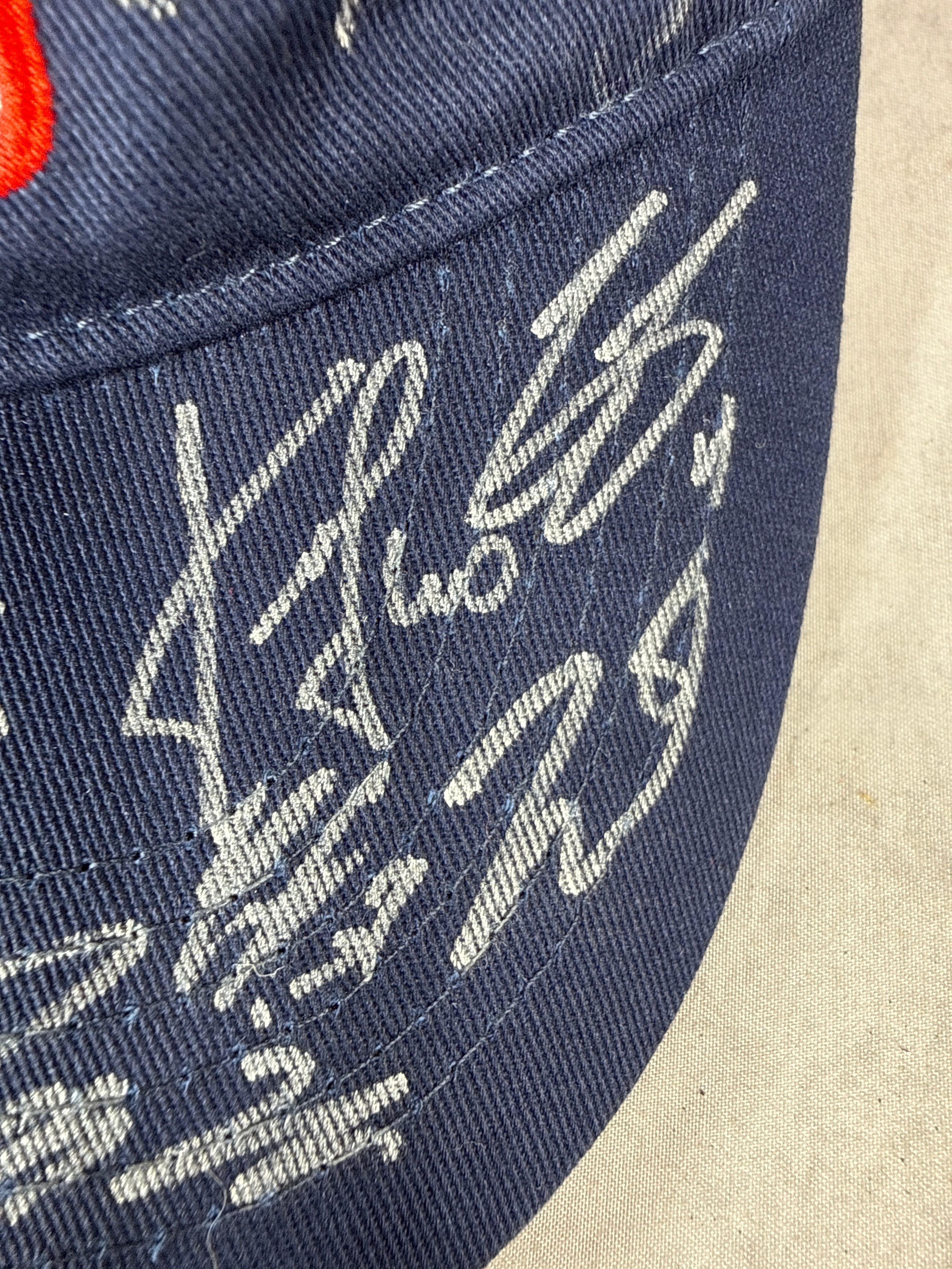 2023-2024 Columbus Blue Jackets Team Signed Hats For Heroes Cap with Certificate of Authenticity