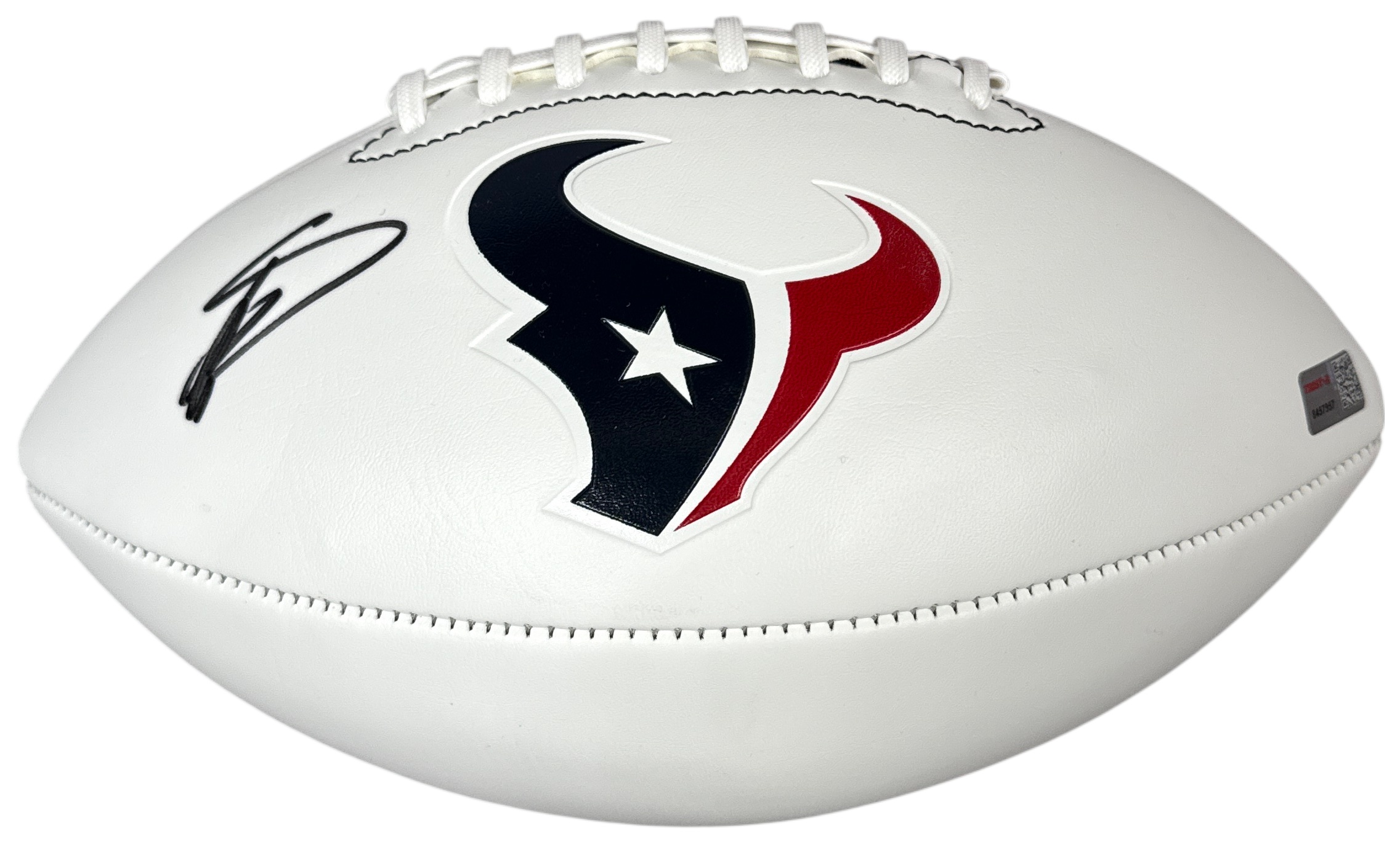 Franklin Houston Texans Stefon Diggs Autographed Football with TRISTAR Authentication