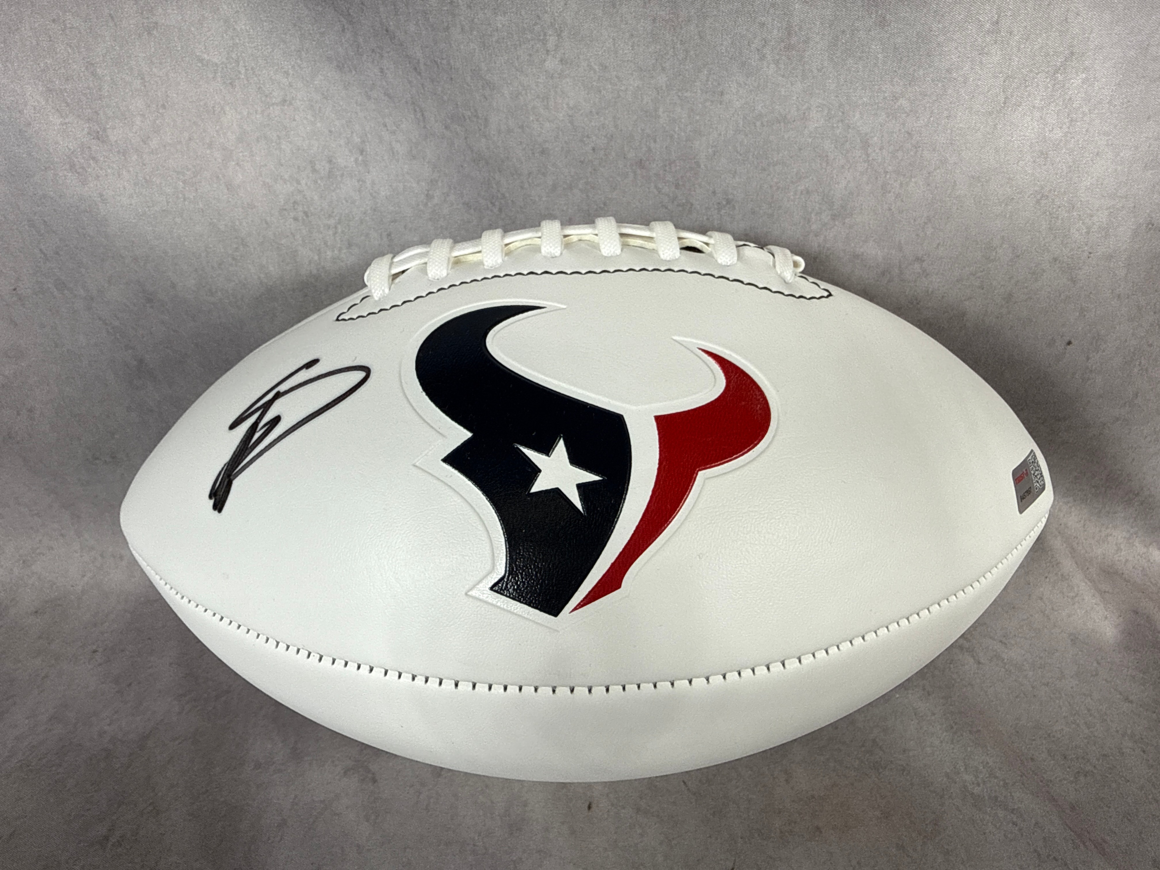 Franklin Houston Texans Stefon Diggs Autographed Football with TRISTAR Authentication