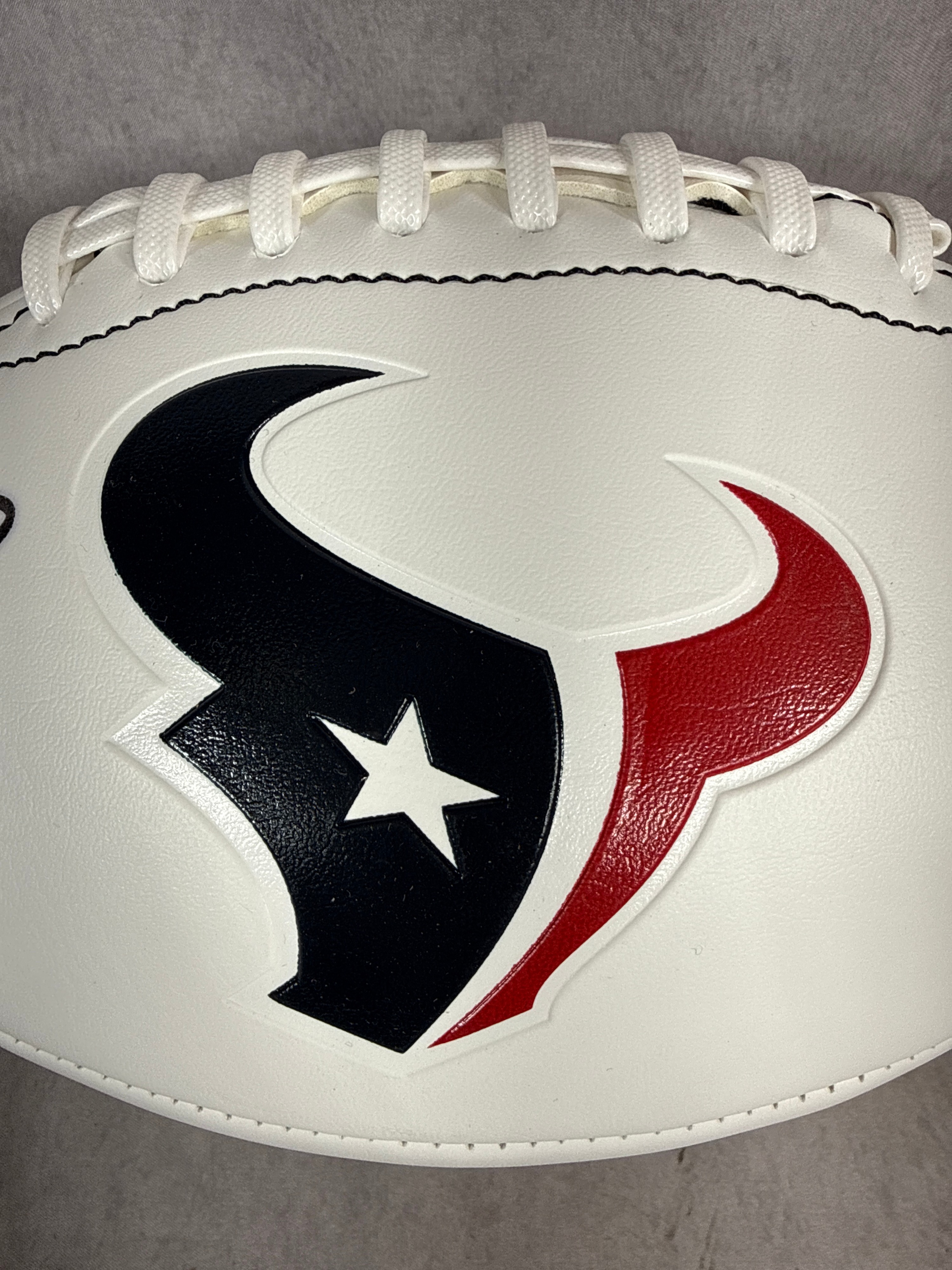 Franklin Houston Texans Stefon Diggs Autographed Football with TRISTAR Authentication