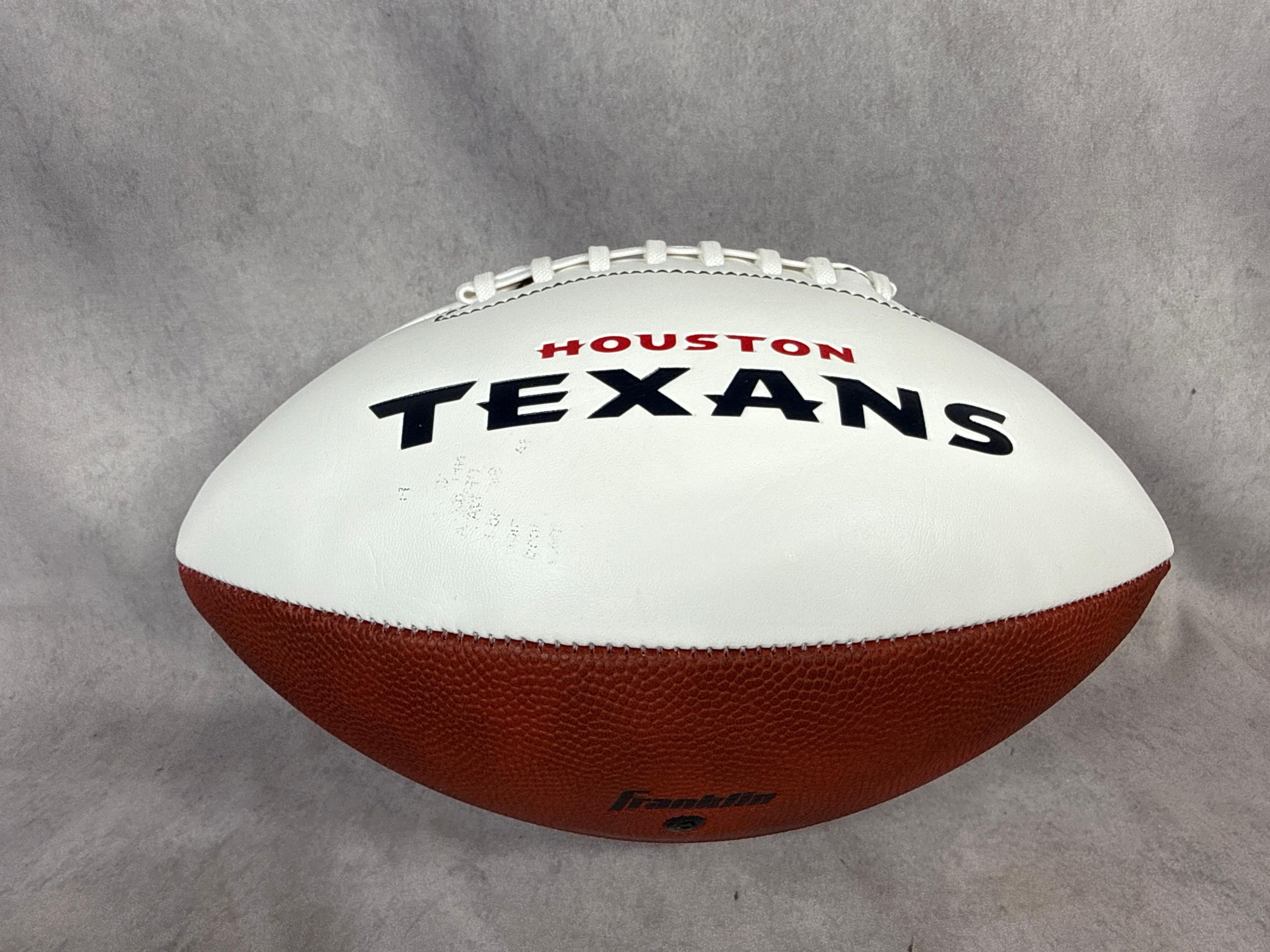 Franklin Houston Texans Stefon Diggs Autographed Football with TRISTAR Authentication