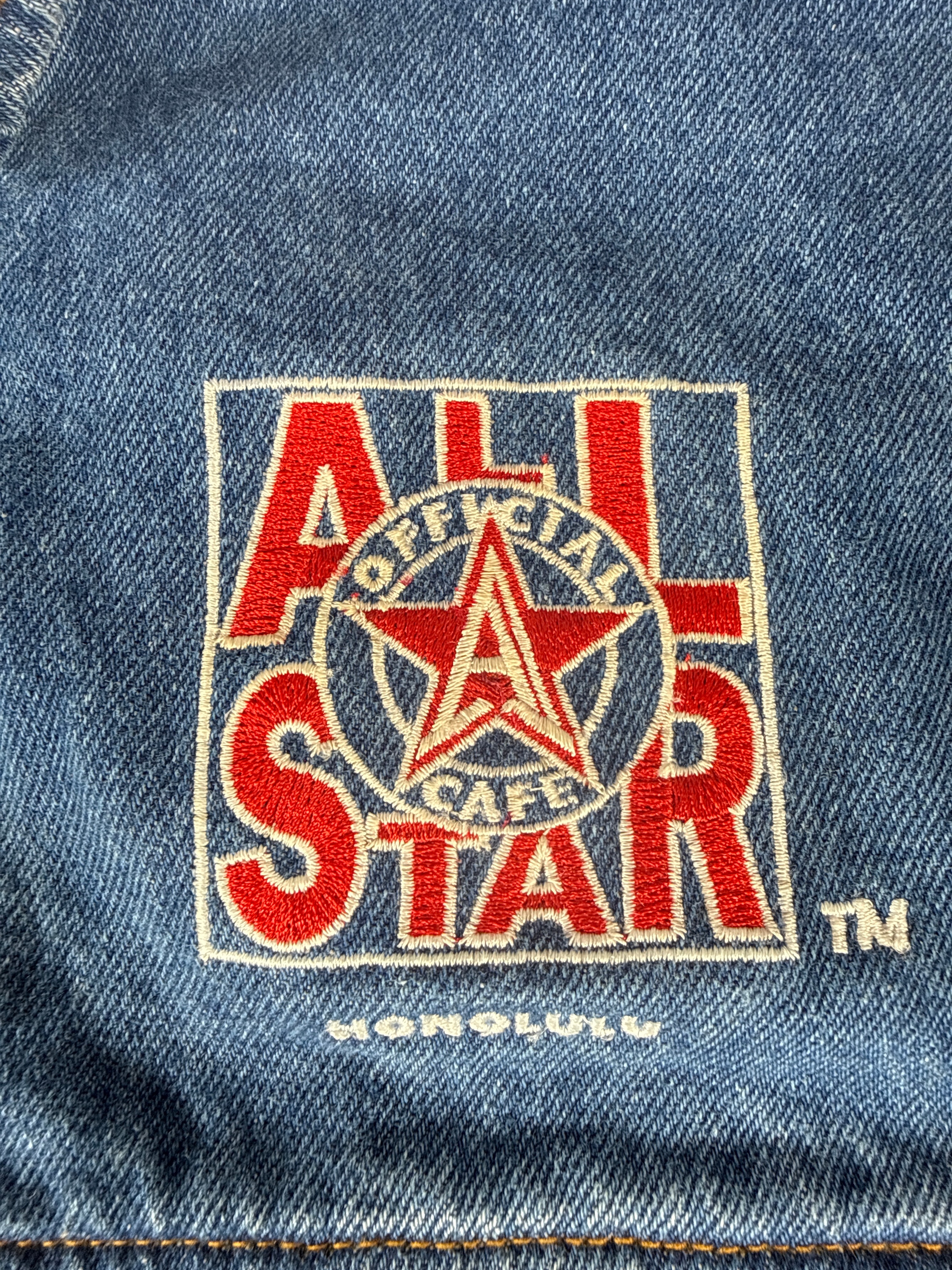 Vintage Official All Star Cafe Honolulu Denim Jacket
