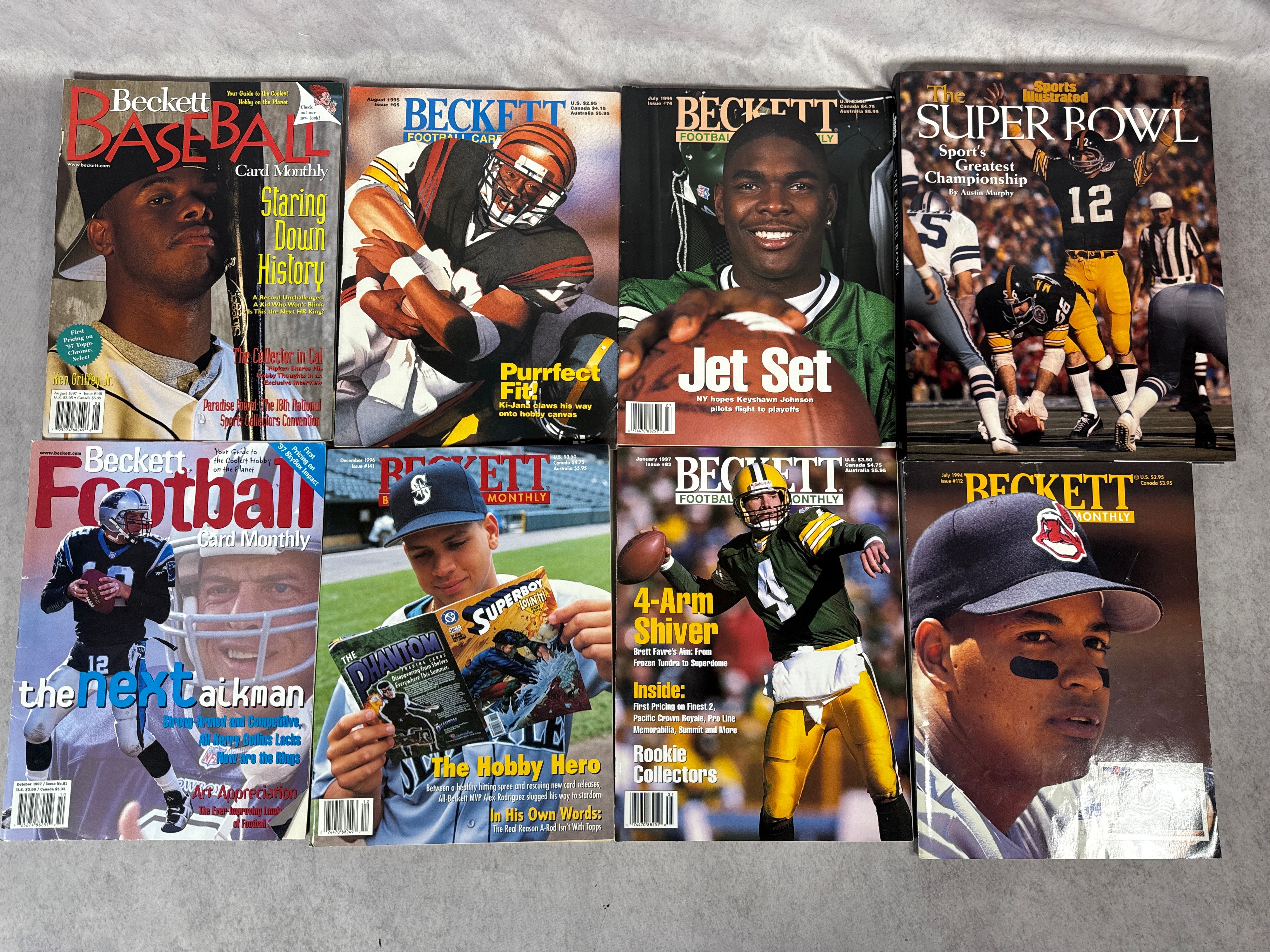HUGE CONTENTS LOT: Sports Magazines, Game Programs, and Vintage Paperbacks