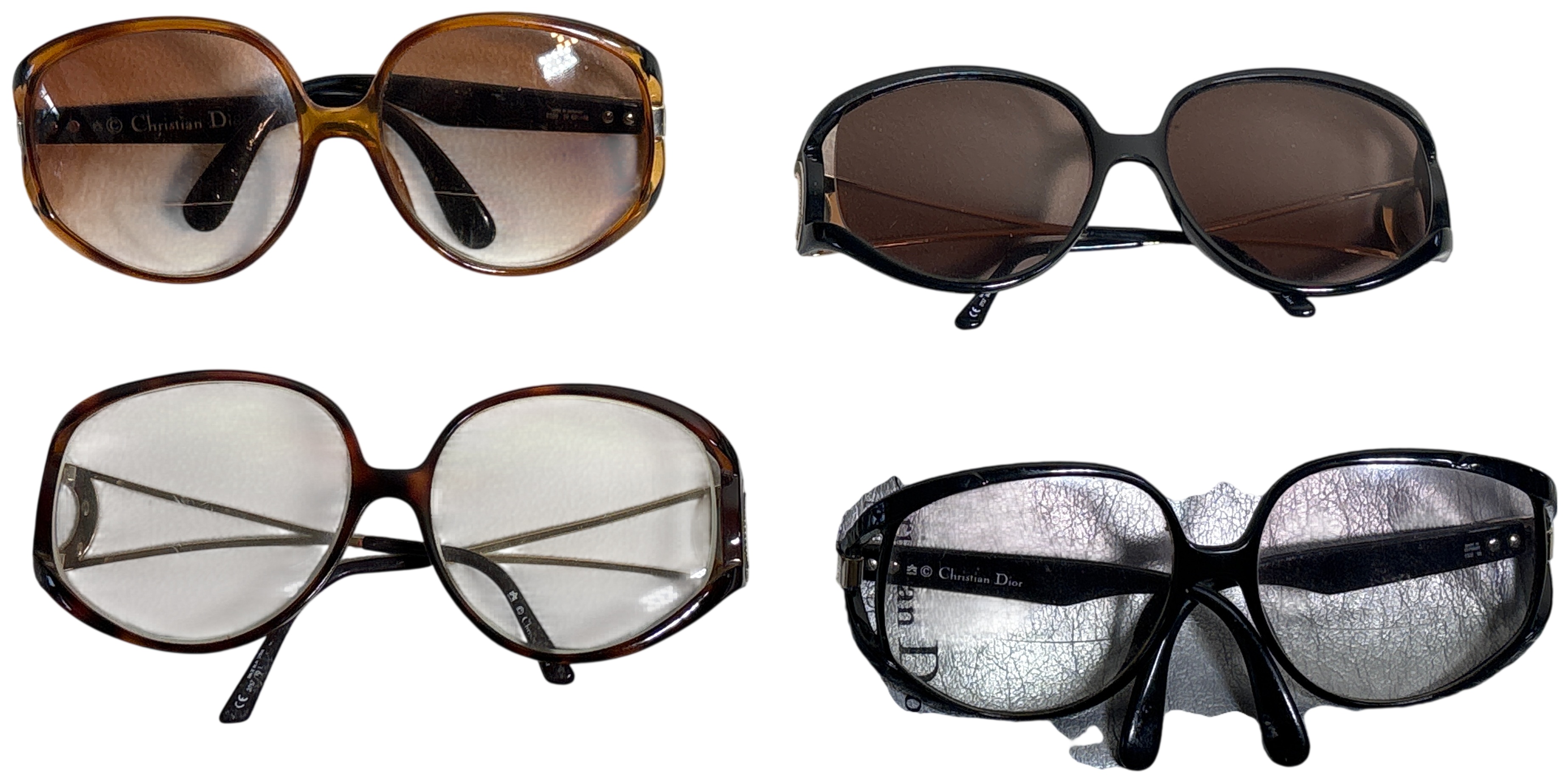 Four Vintage Christian Dior Optyl Sunglasses and Prescription Eyeglasses