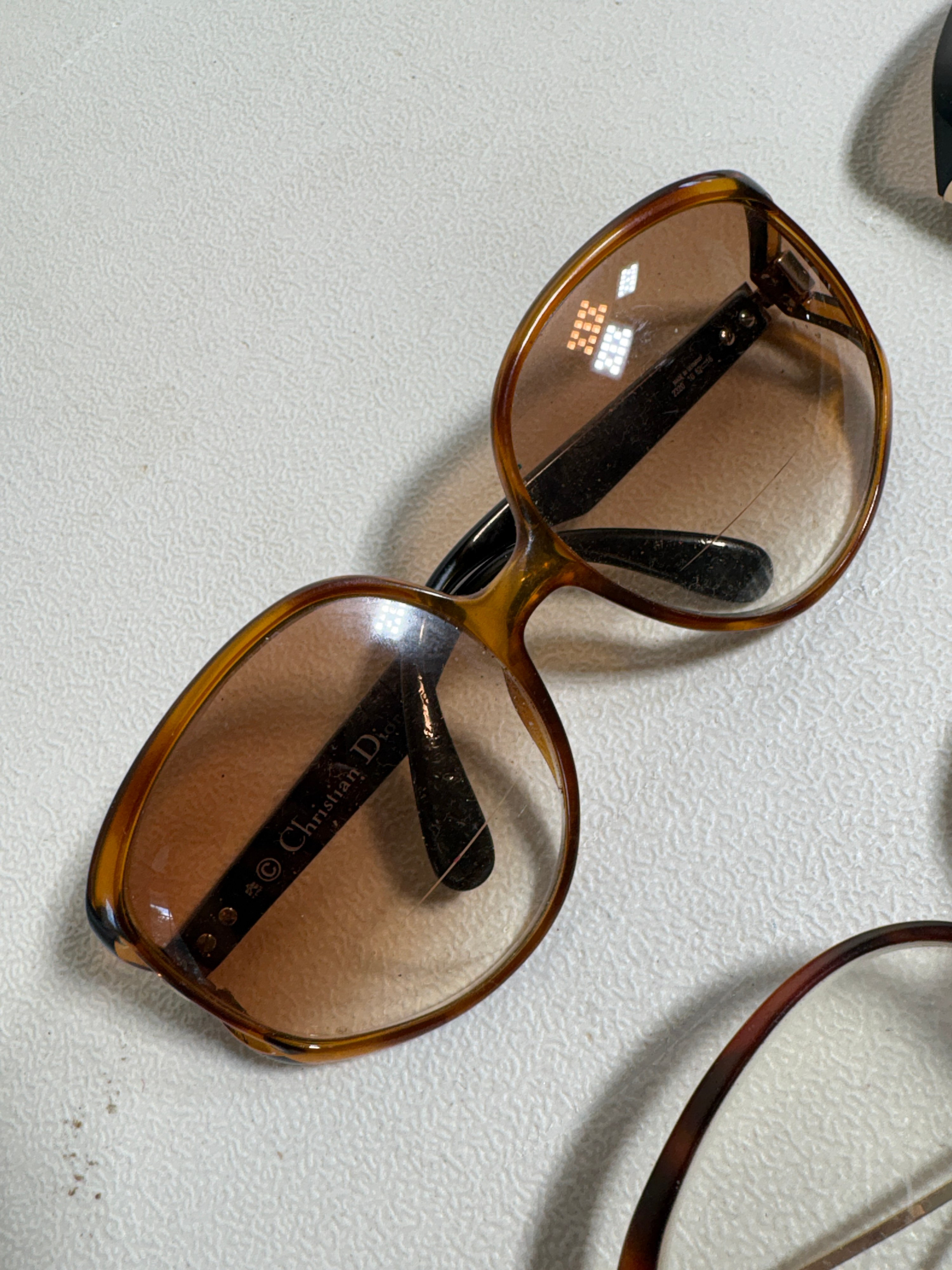 Four Vintage Christian Dior Optyl Sunglasses and Prescription Eyeglasses