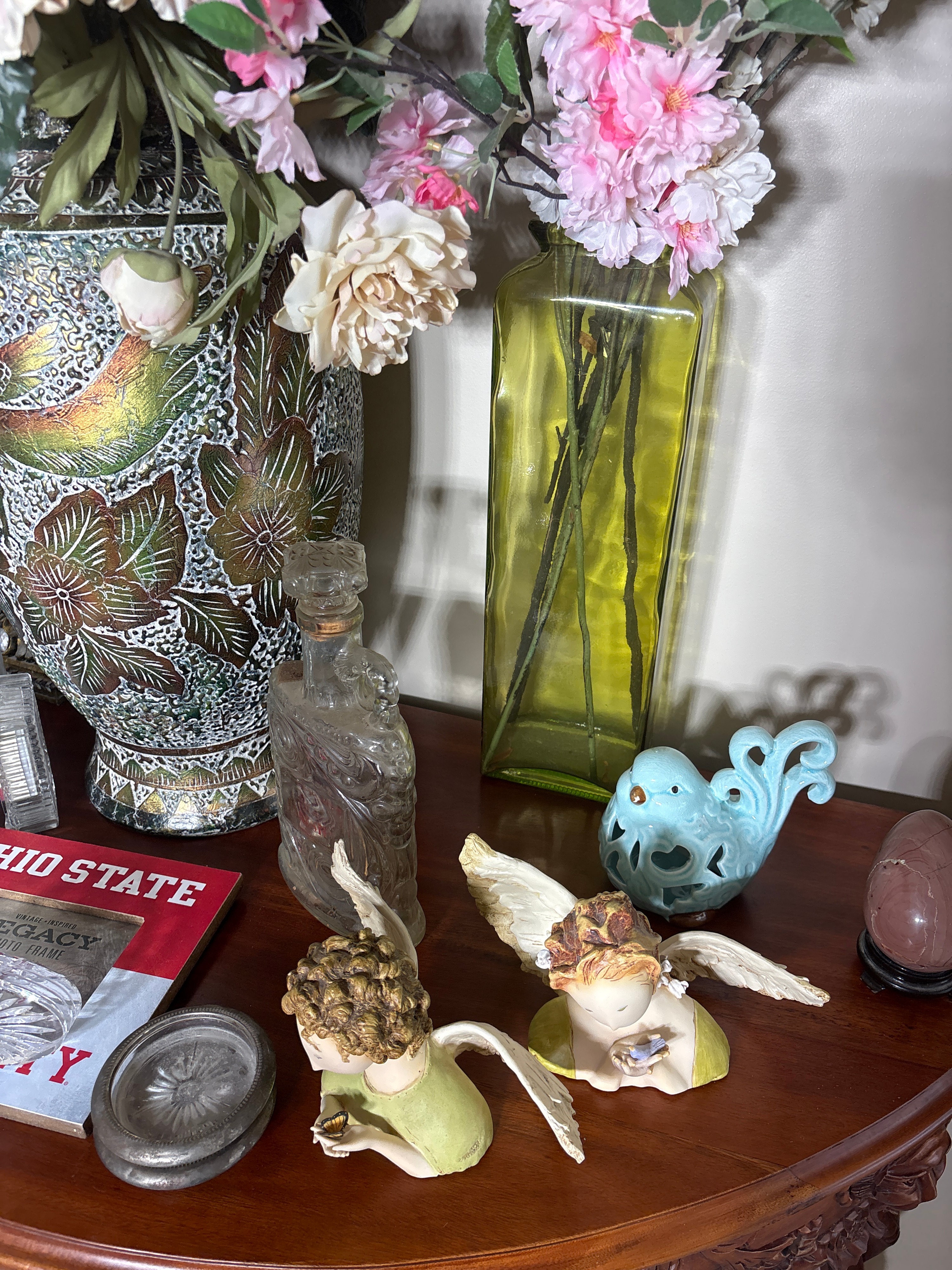 Nativity Set and a Large Group of Decorative Home Accents including an Original Painting