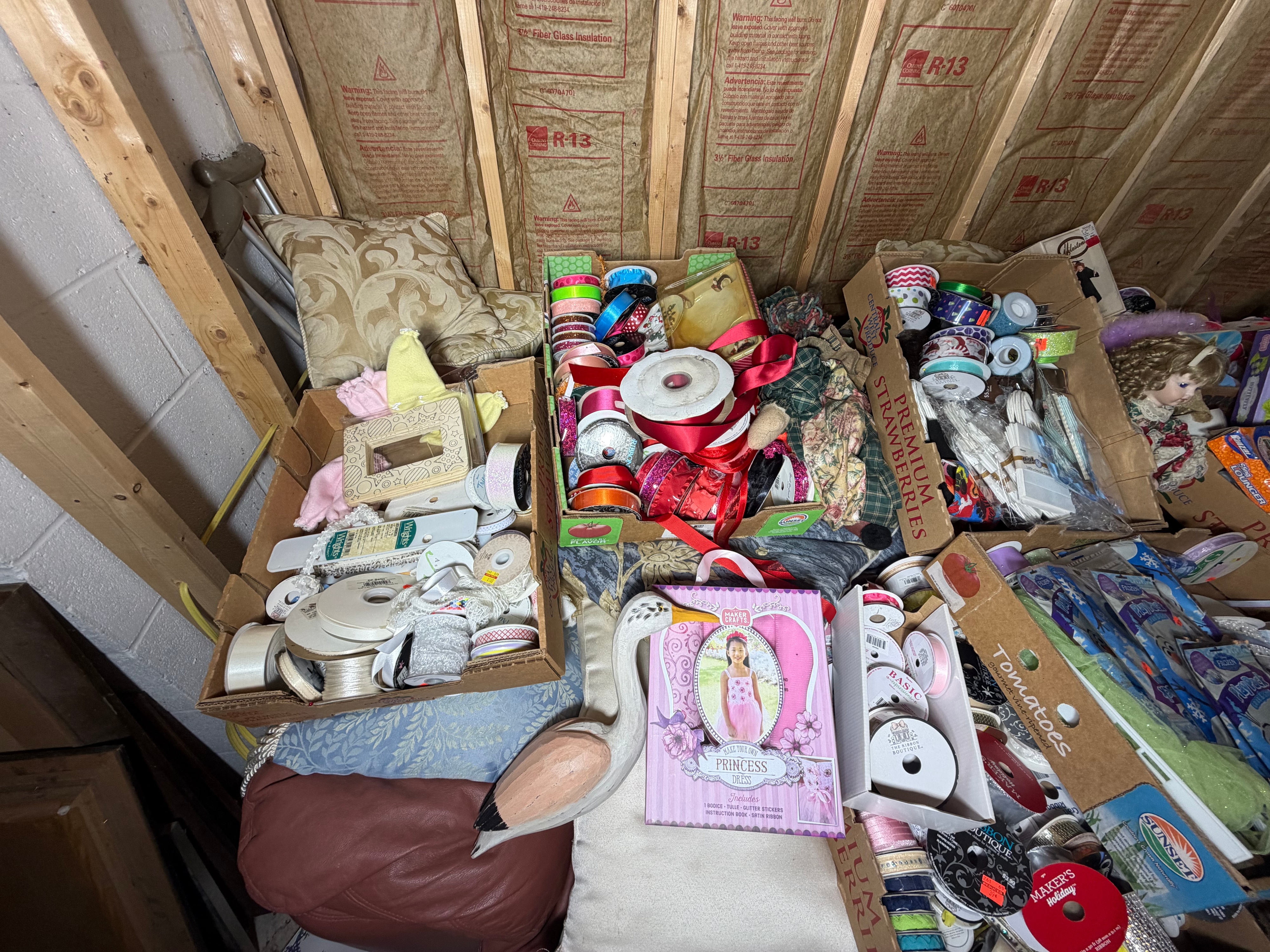 CONTENTS LOT: An Assortment of Wholesale Consumer Goods, Craft Supplies, Toys, Household Items, and Sporting Equipment