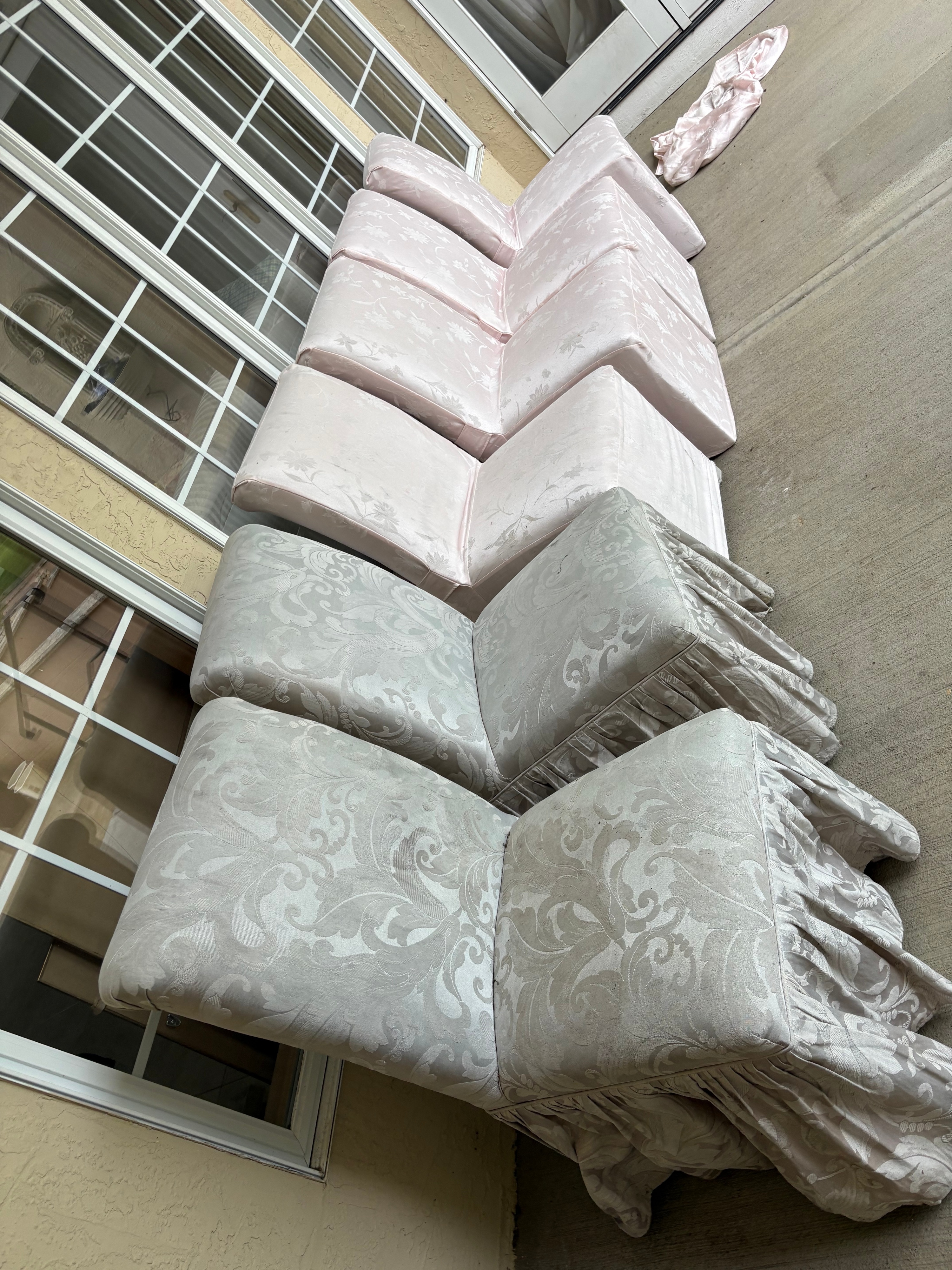A Collection of Outdoor Patio Furniture Garden Statuary and Planters