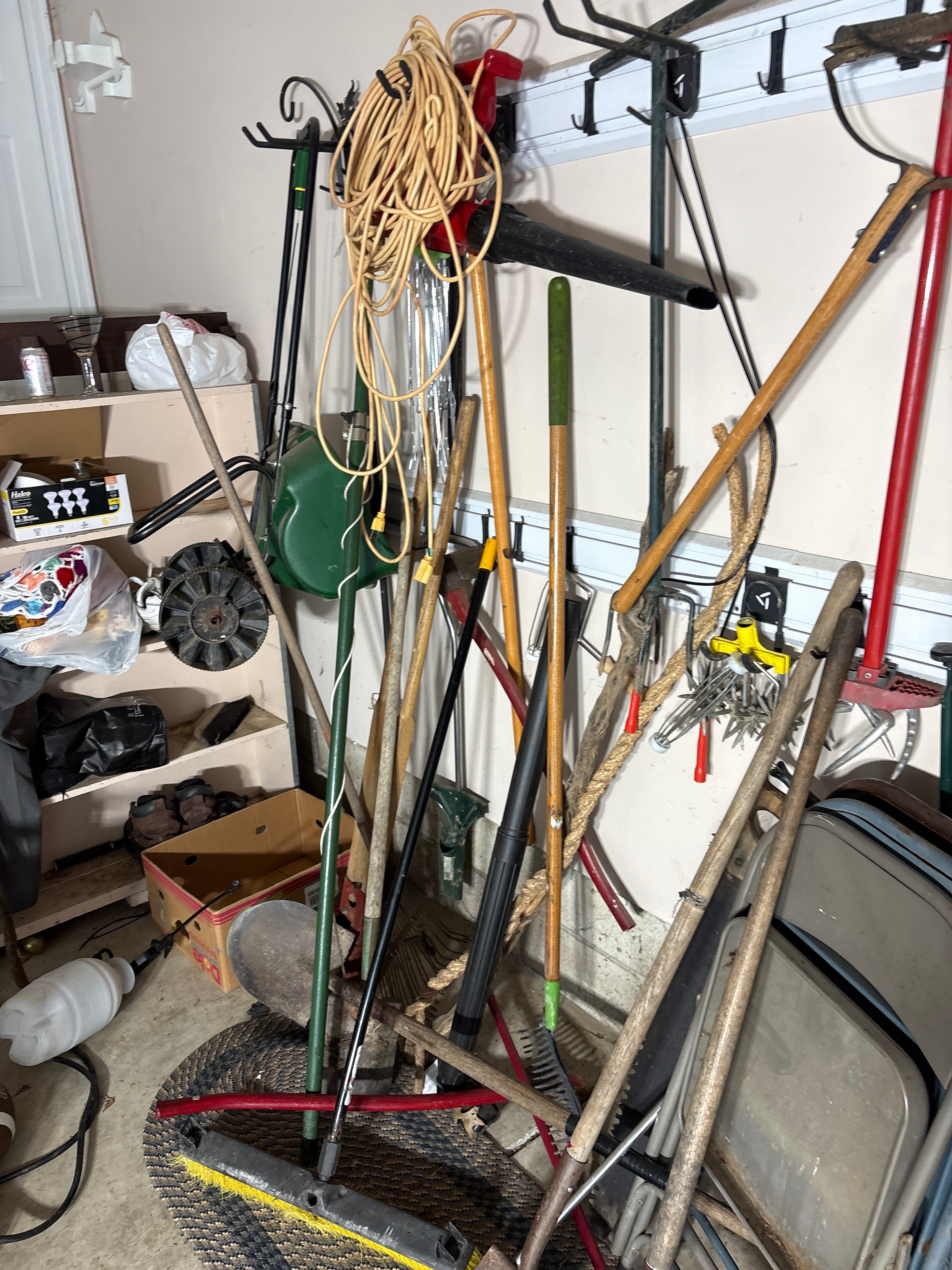 CONTENTS LOT: Large Estate Garage Collection featuring Power Tools, Household Appliances, and Historical Memorabilia