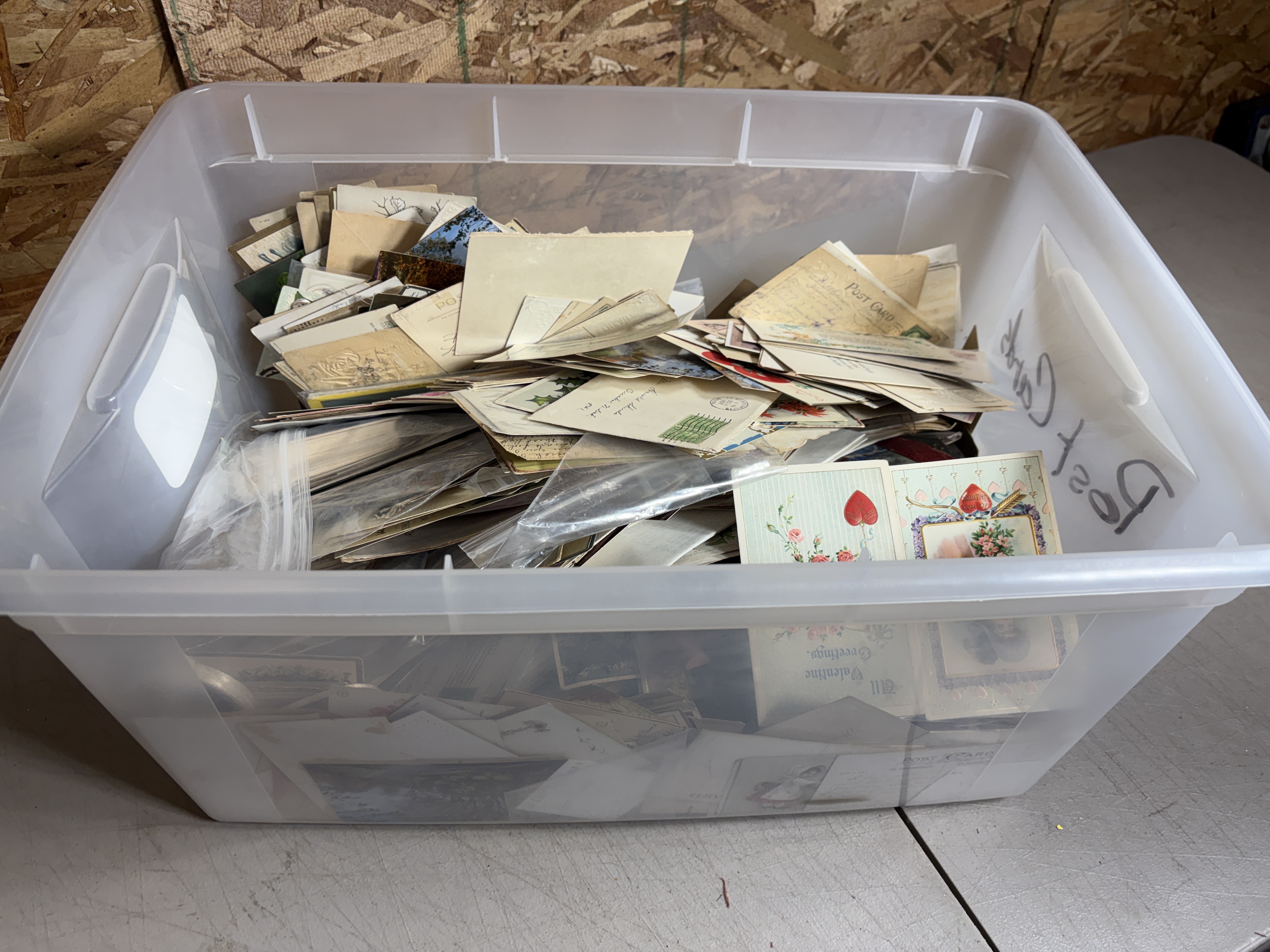 An Assortment of 21 lbs of Vintage Postcards