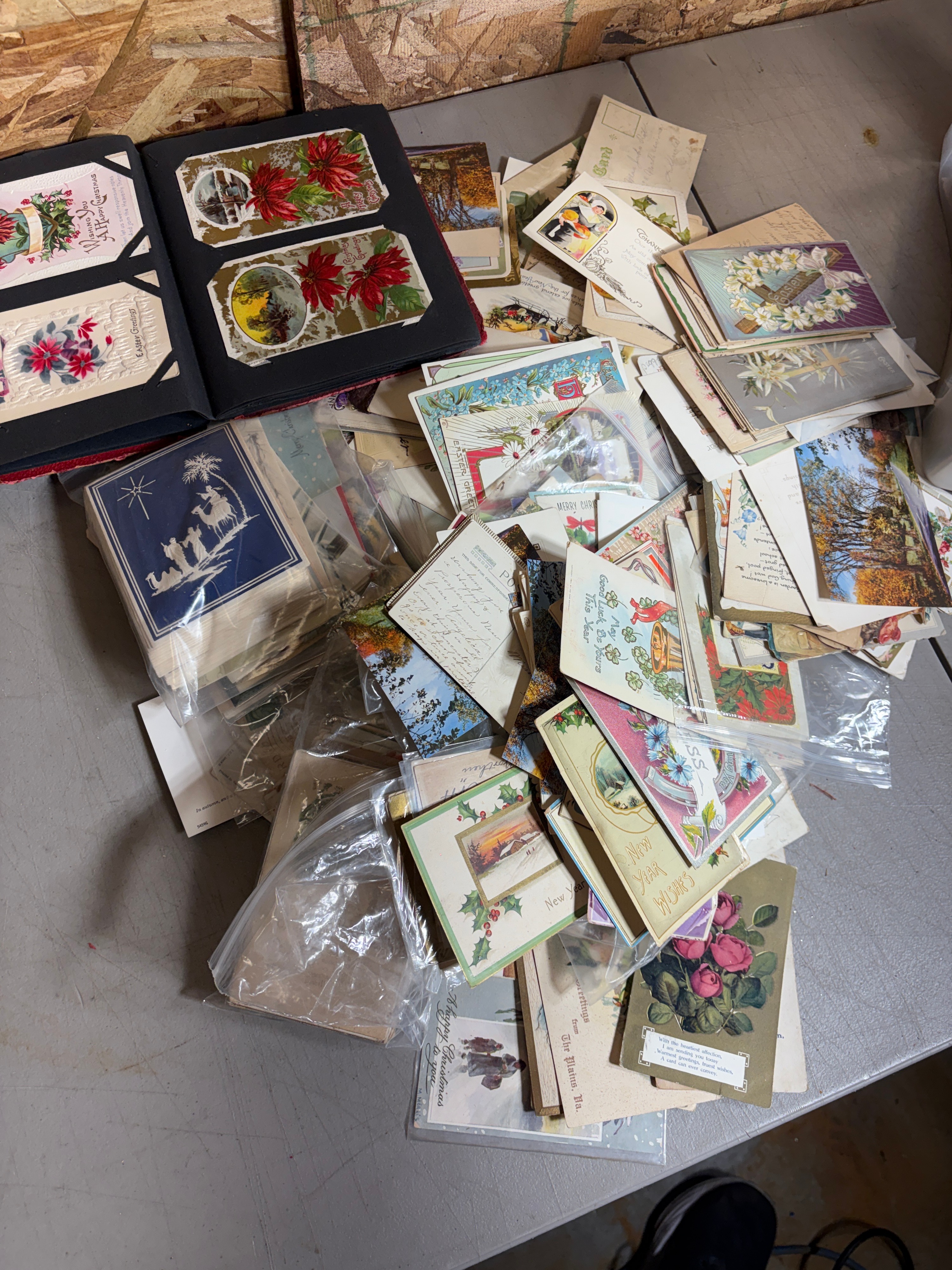An Assortment of 21 lbs of Vintage Postcards