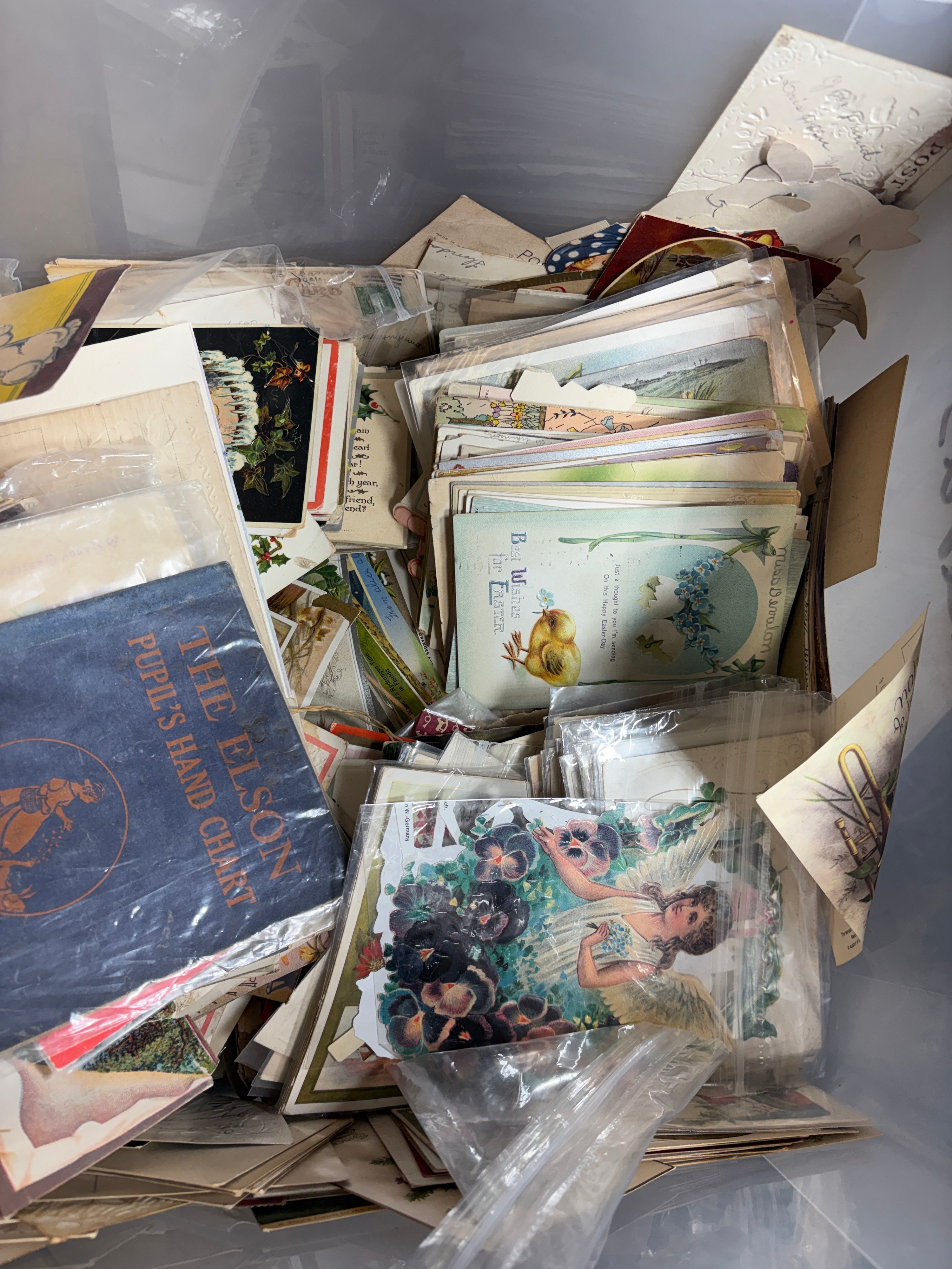 An Assortment of 21 lbs of Vintage Postcards