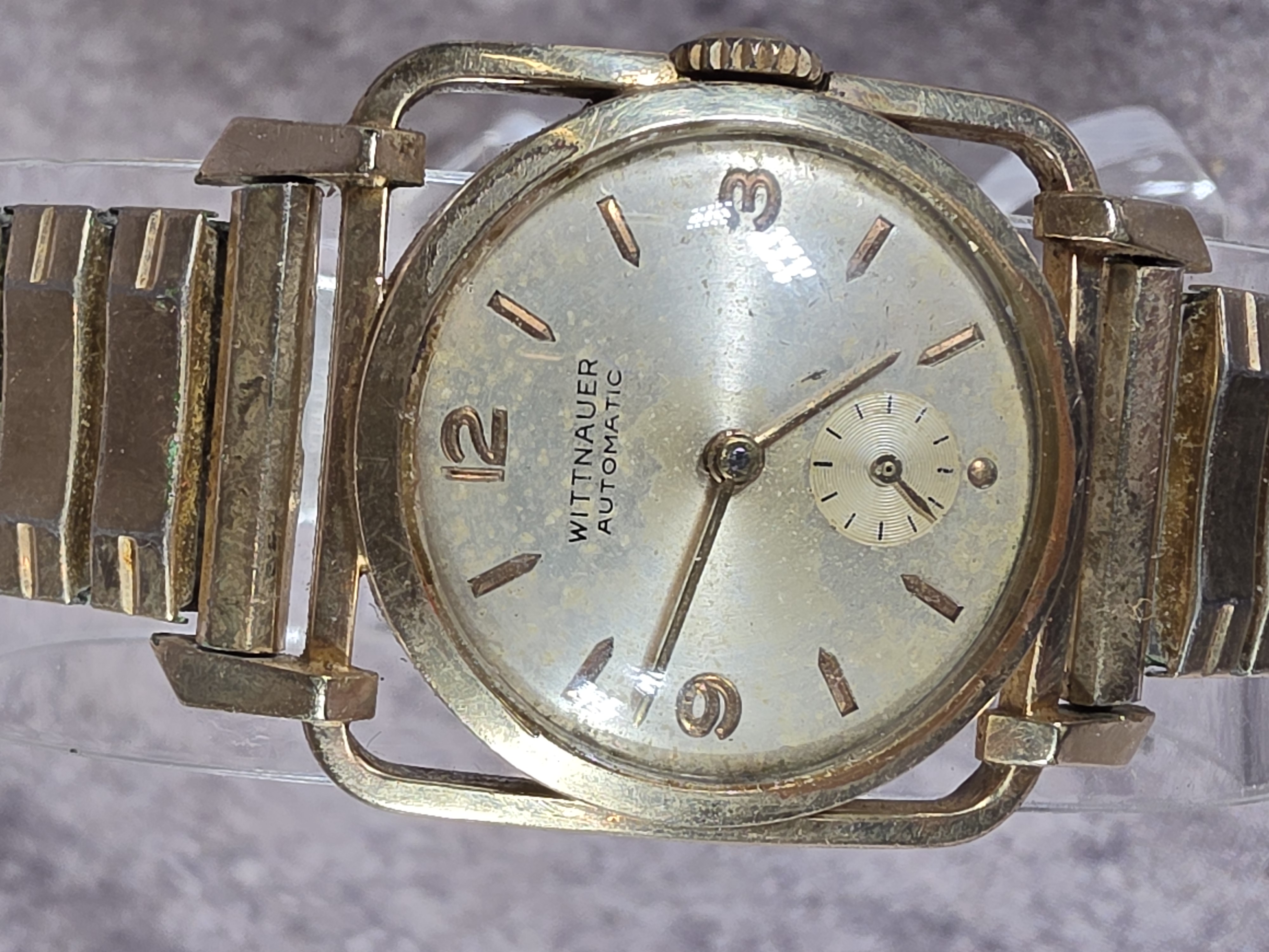 Two Vintage Gold Filled and Stainless Steel Automatic Wristwatches Including Bulova and Wittnauer