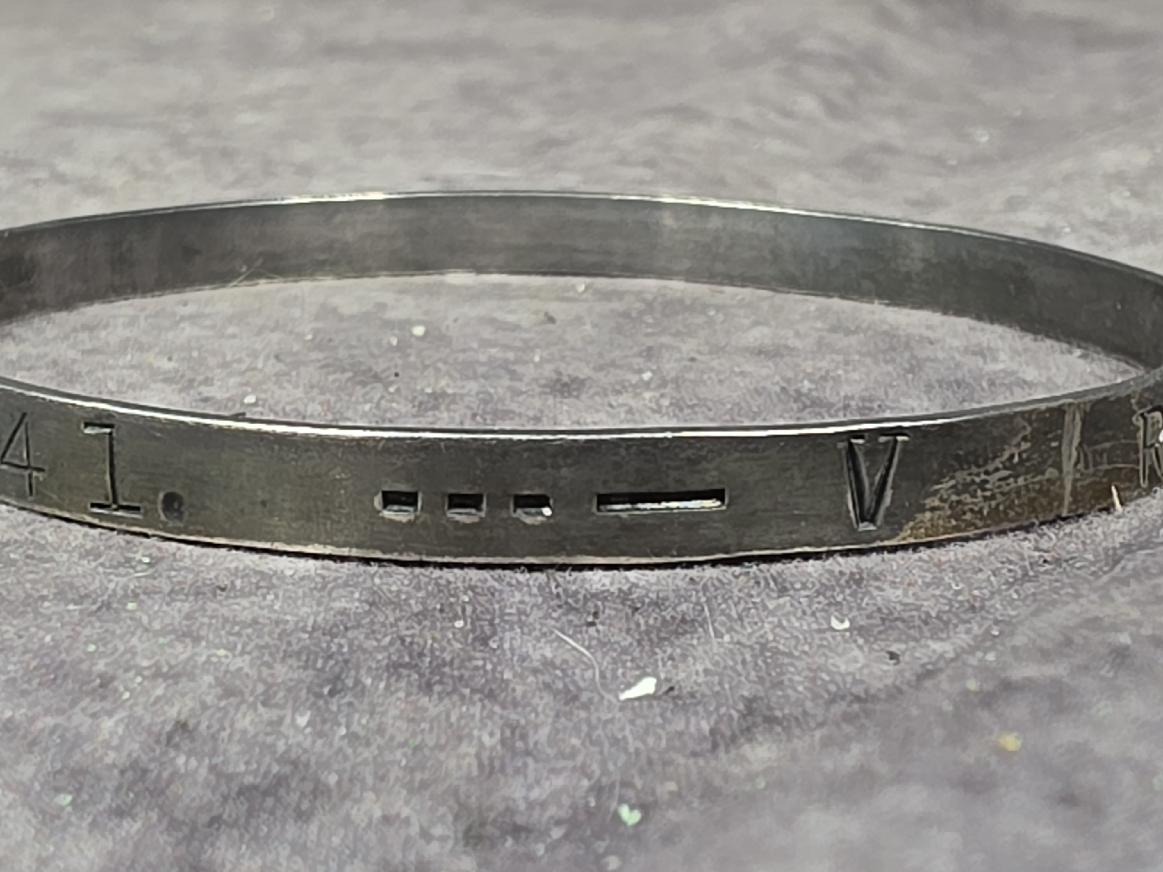 A World War II Era Sterling Silver Remember Pearl Harbor Bangle