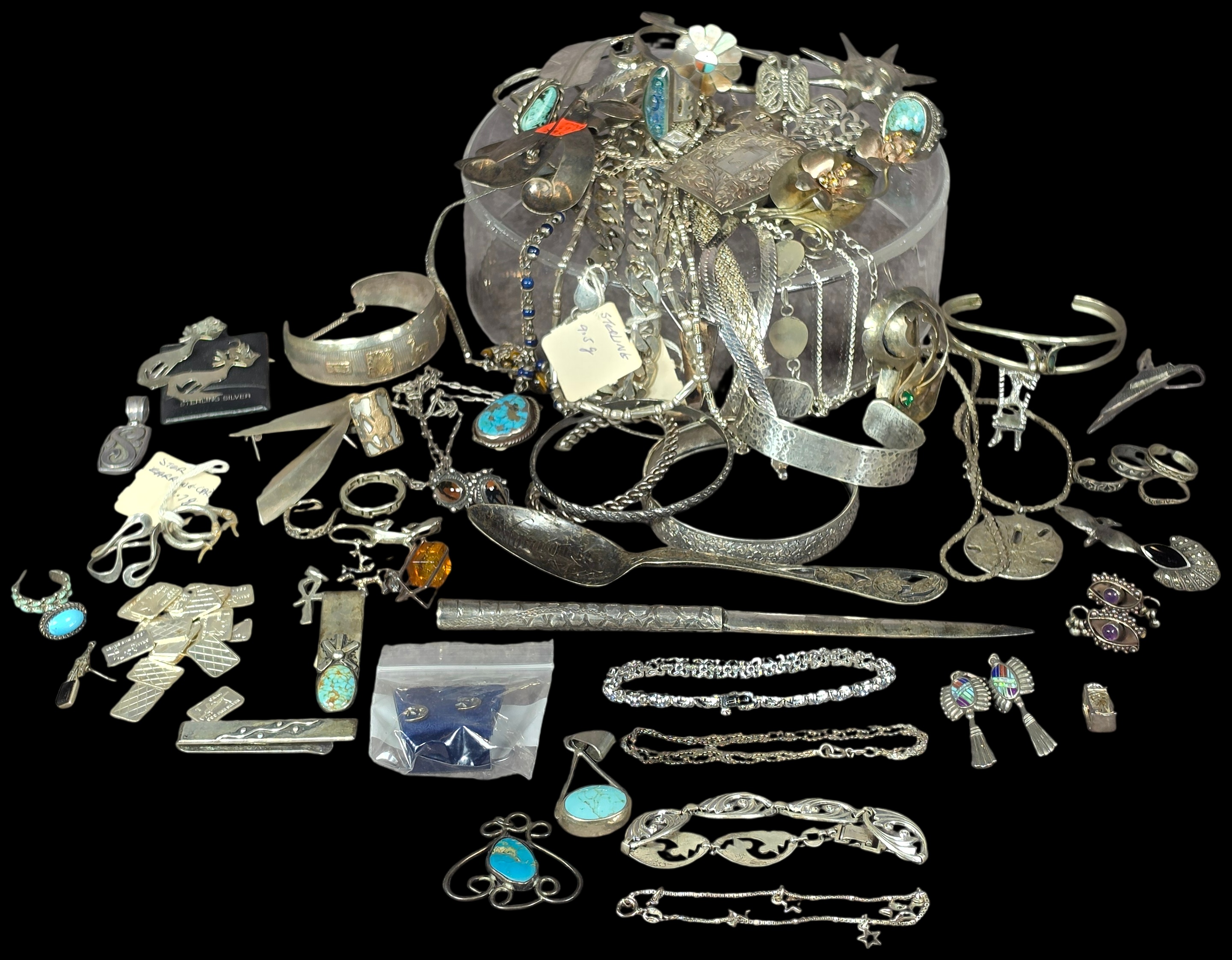 716 grams Group Lot Sterling silver jewelry