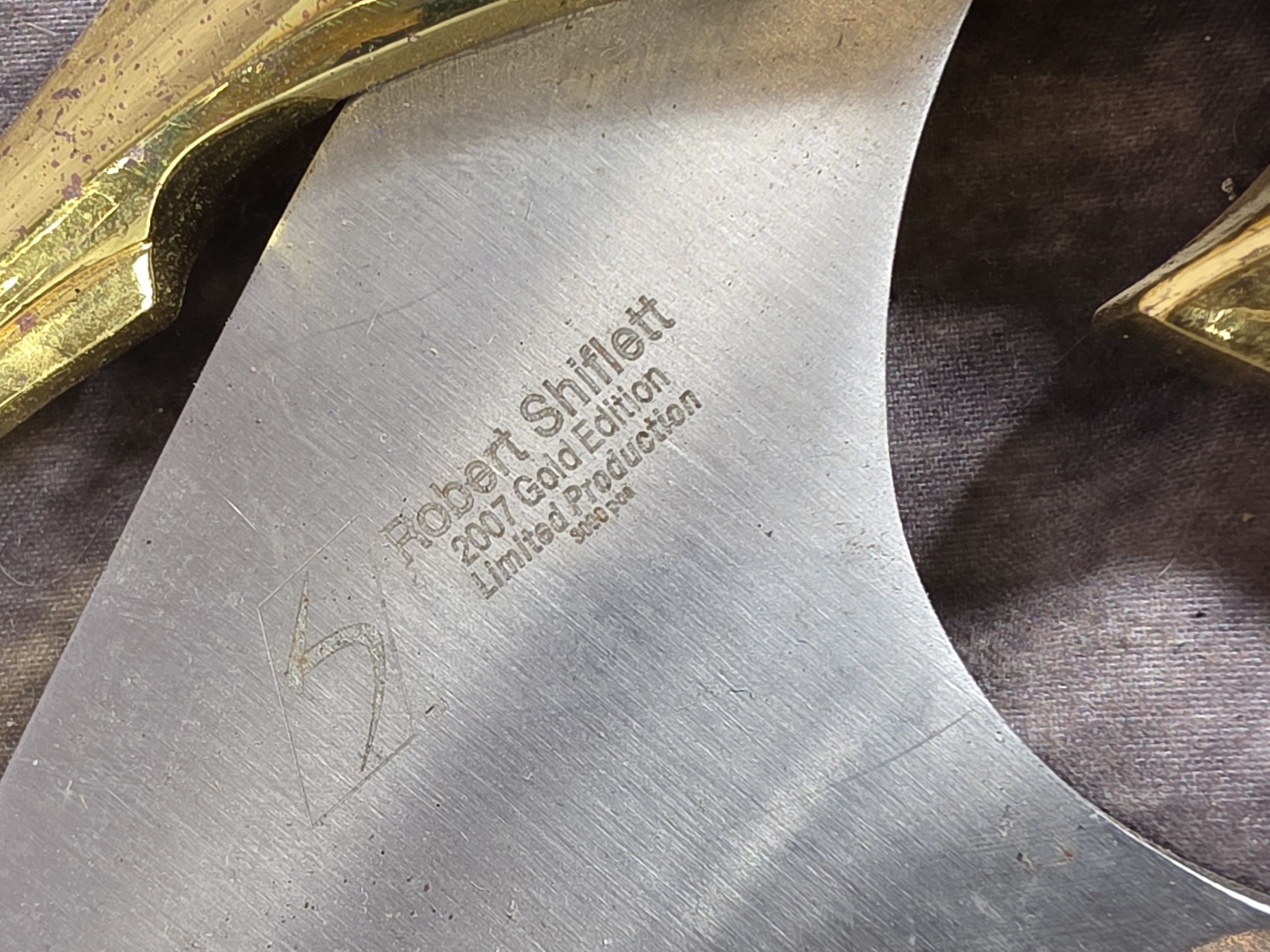 Robert Shiflett Limited Edition 2007 Gold Edition Fantasy Knife