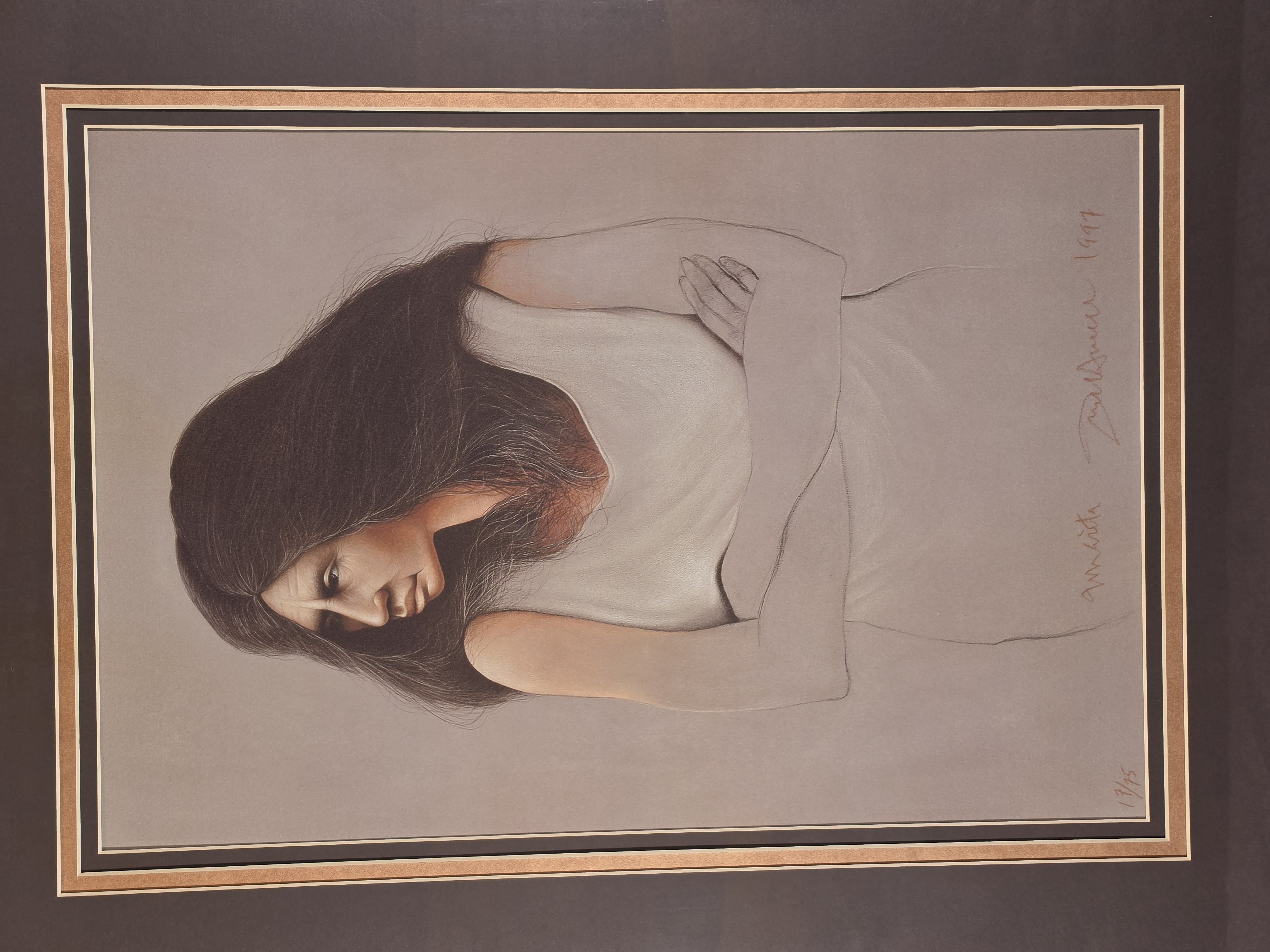 Frank Howell Limited Edition Lithograph Marita 1997