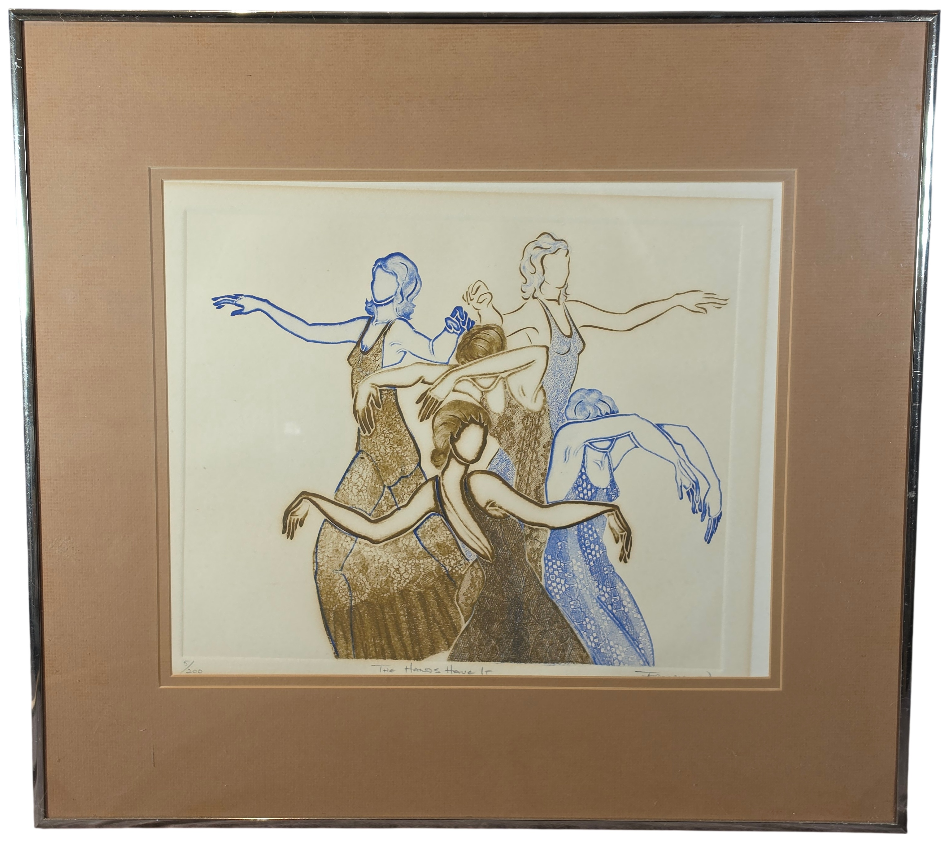 Ruth Franklin Signed Limited Edition Intaglio Print The Hands Have It