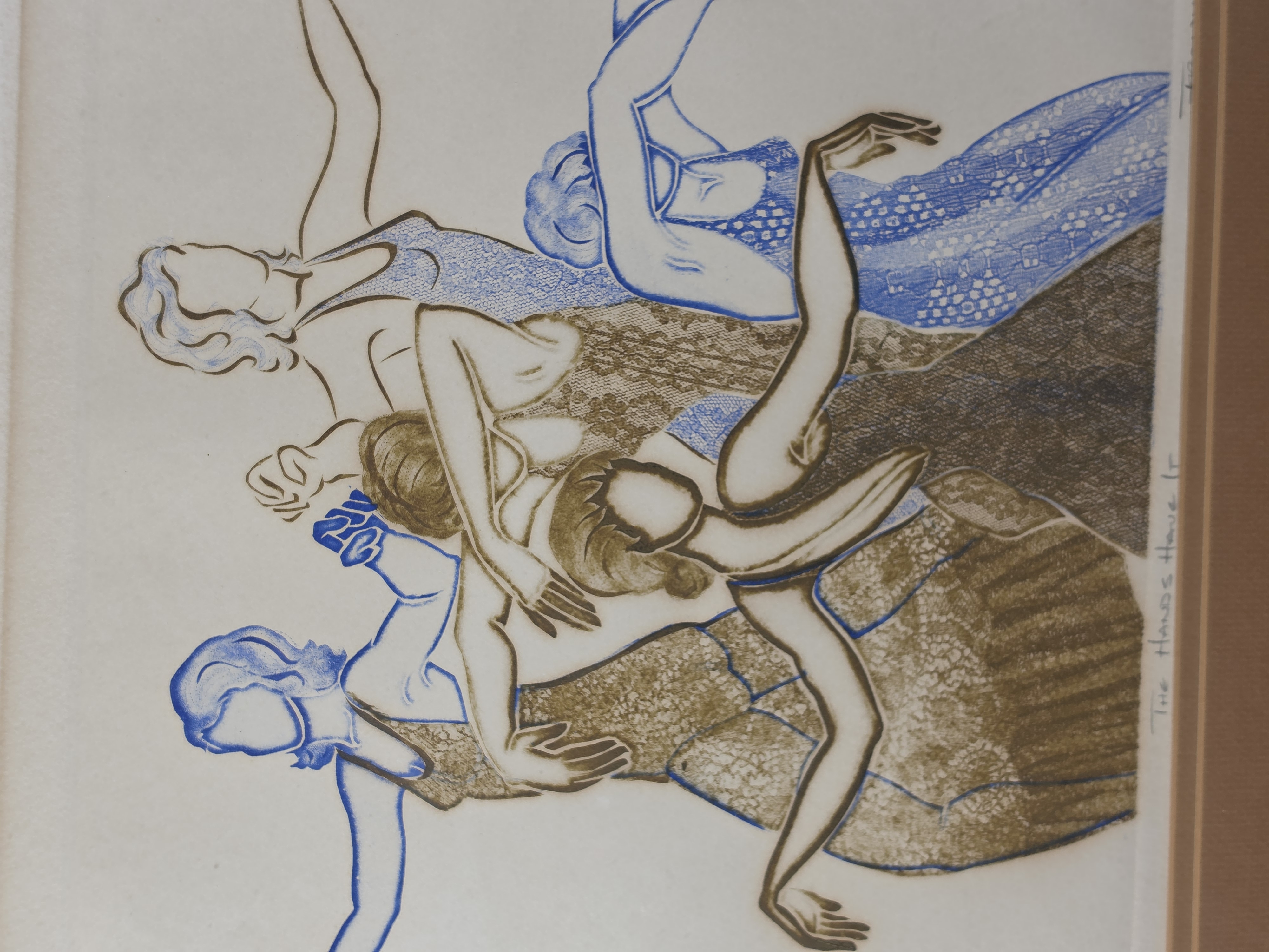 Ruth Franklin Signed Limited Edition Intaglio Print The Hands Have It