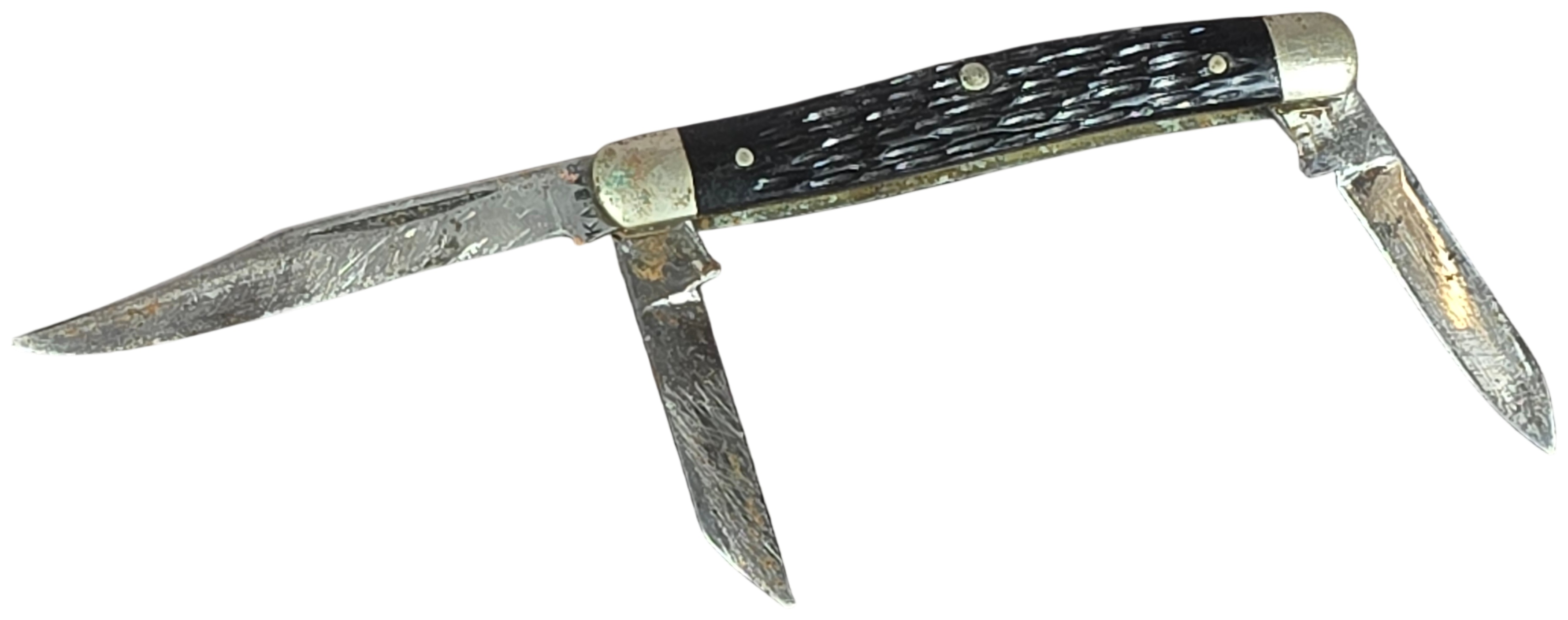 Vintage KA-BAR Three Blade Stockman Pocket Knife