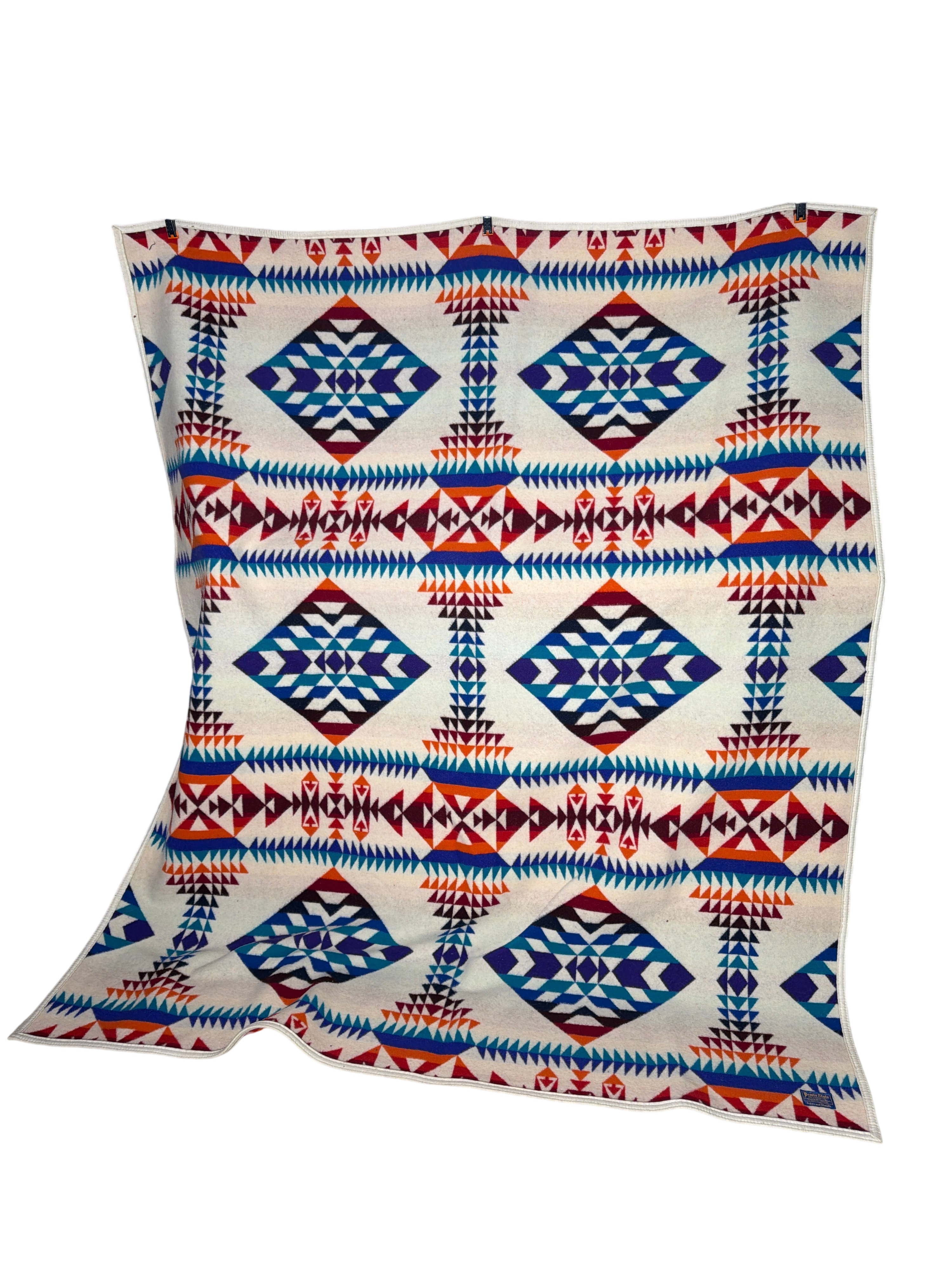 Pendleton Beaver State Wool Robe Blanket in Geometric Pattern