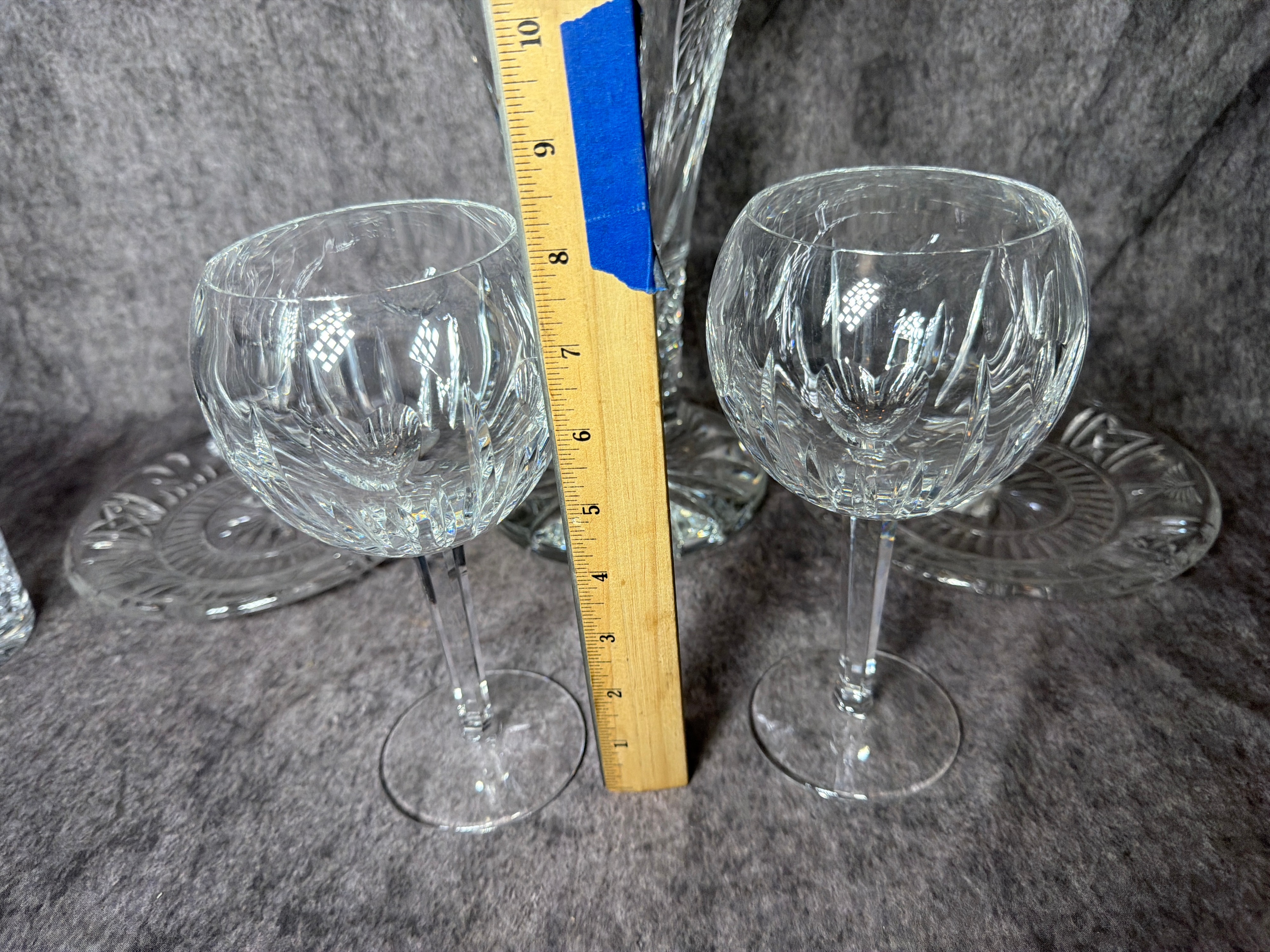 A Collection of Waterford Millennium Crystal Tableware and Statement Vase