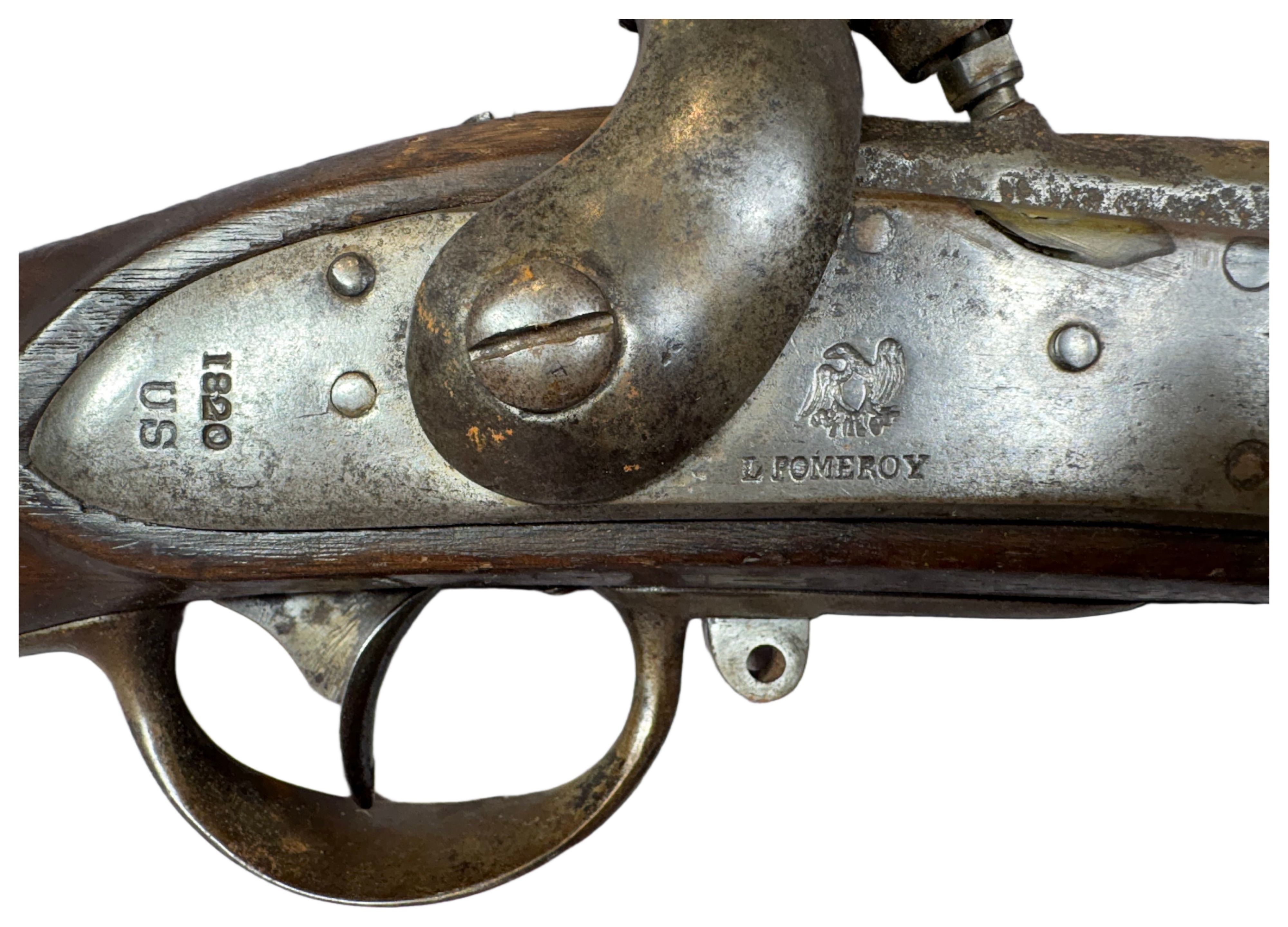 U.S. Model 1816 L. Pomeroy Percussion Conversion Muzzleloading Musket Dated 1820