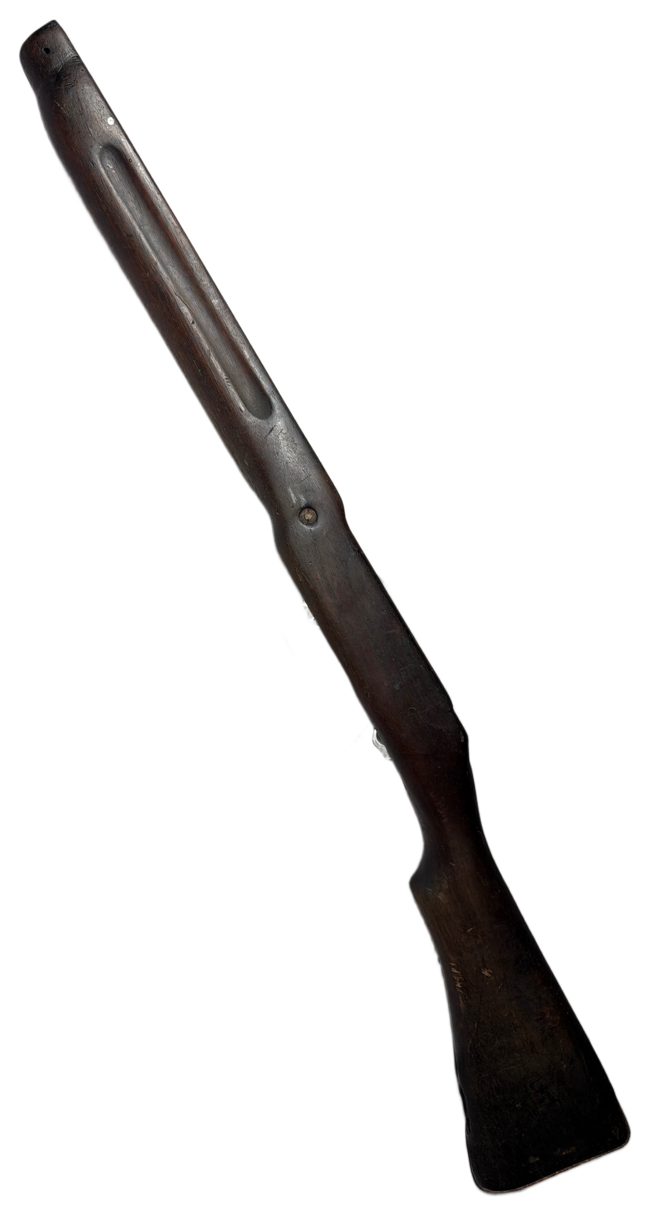 Wooden Bolt Action Rifle Stock with Finger Grooves