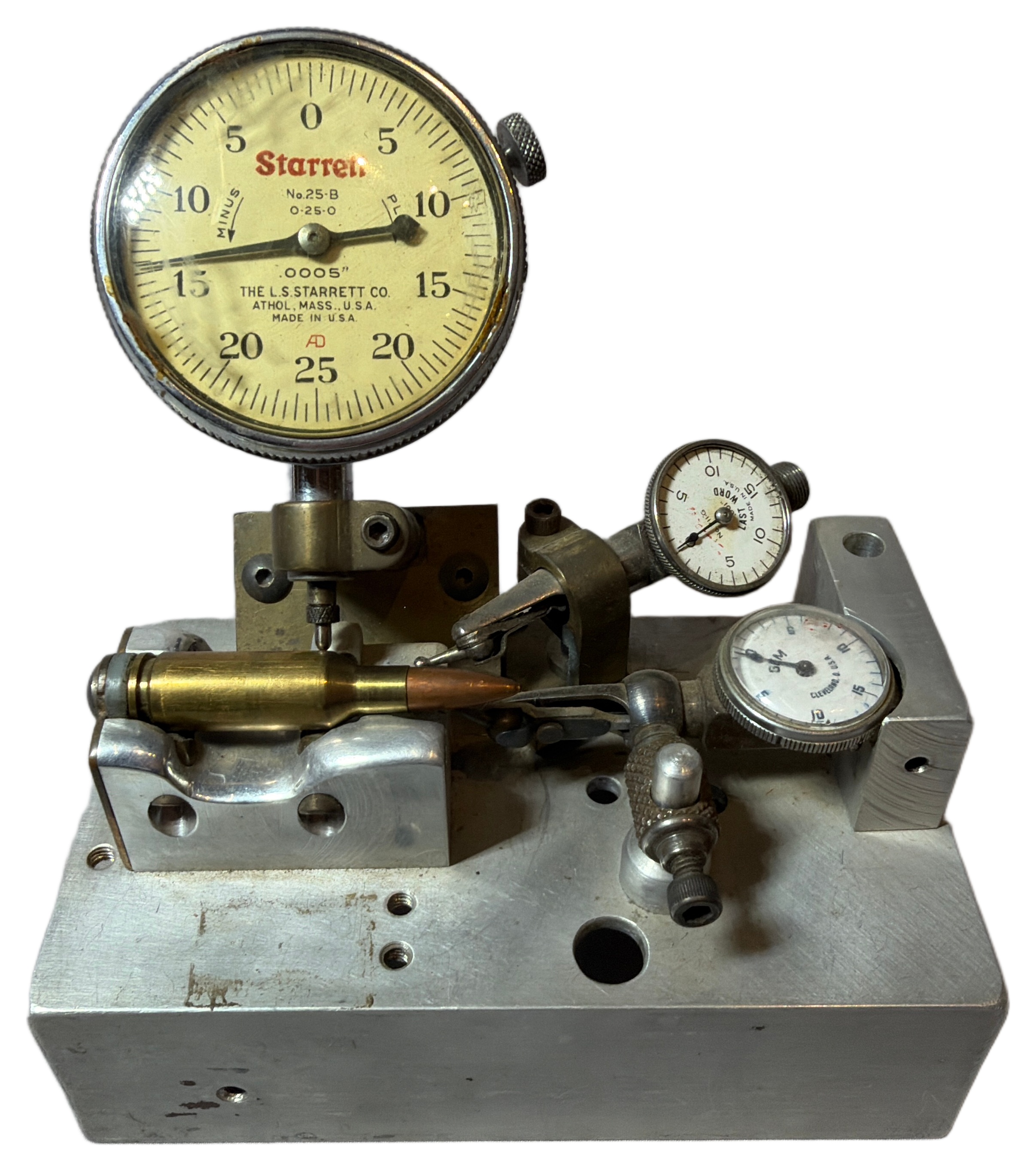 Robert D. Mauger Custom Precision Shell Concentricity Gauge with Starrett and Gem Indicators