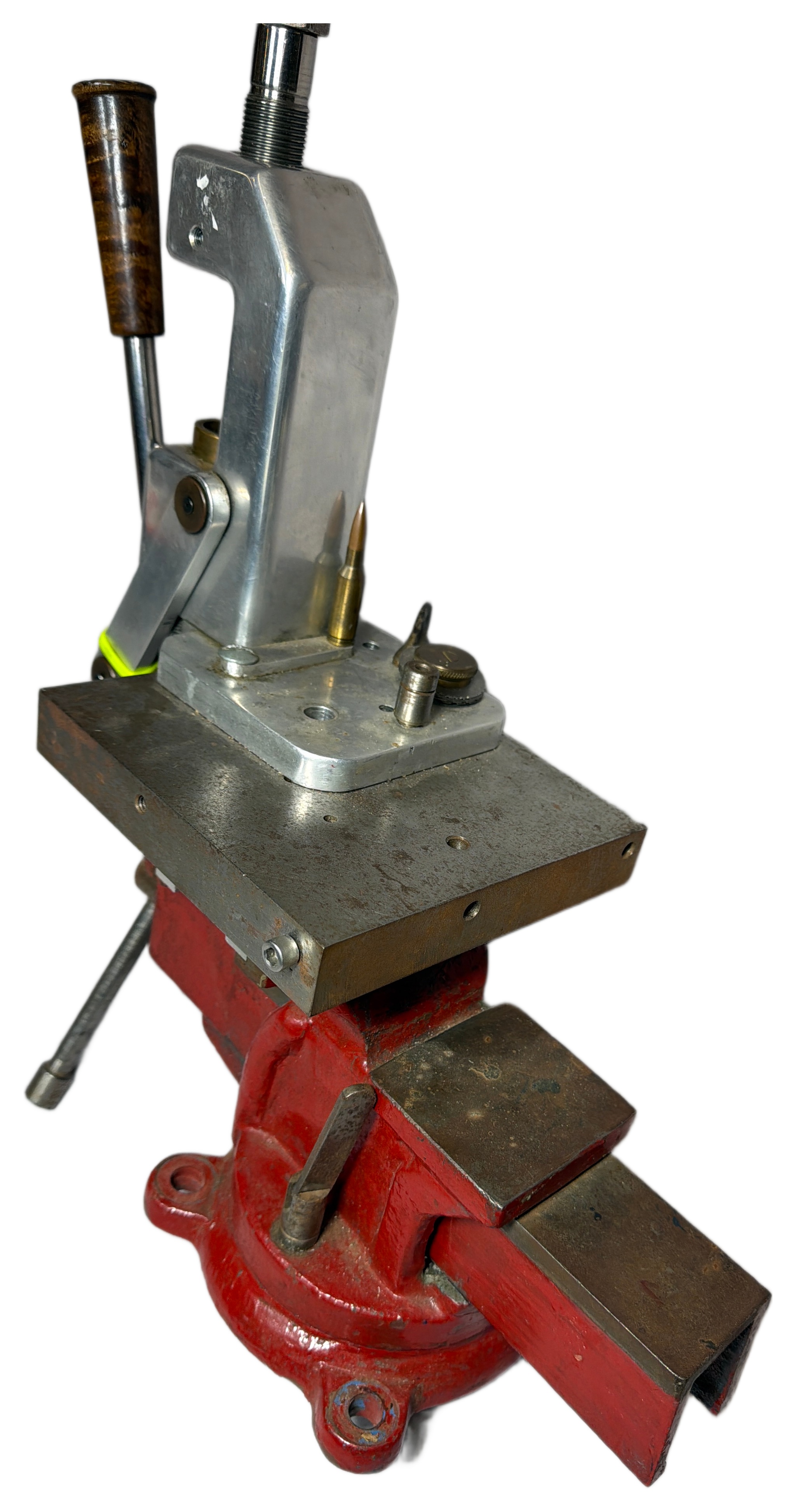 Custom Benchrest Reloading Press by Robert D. Mauger, 1996