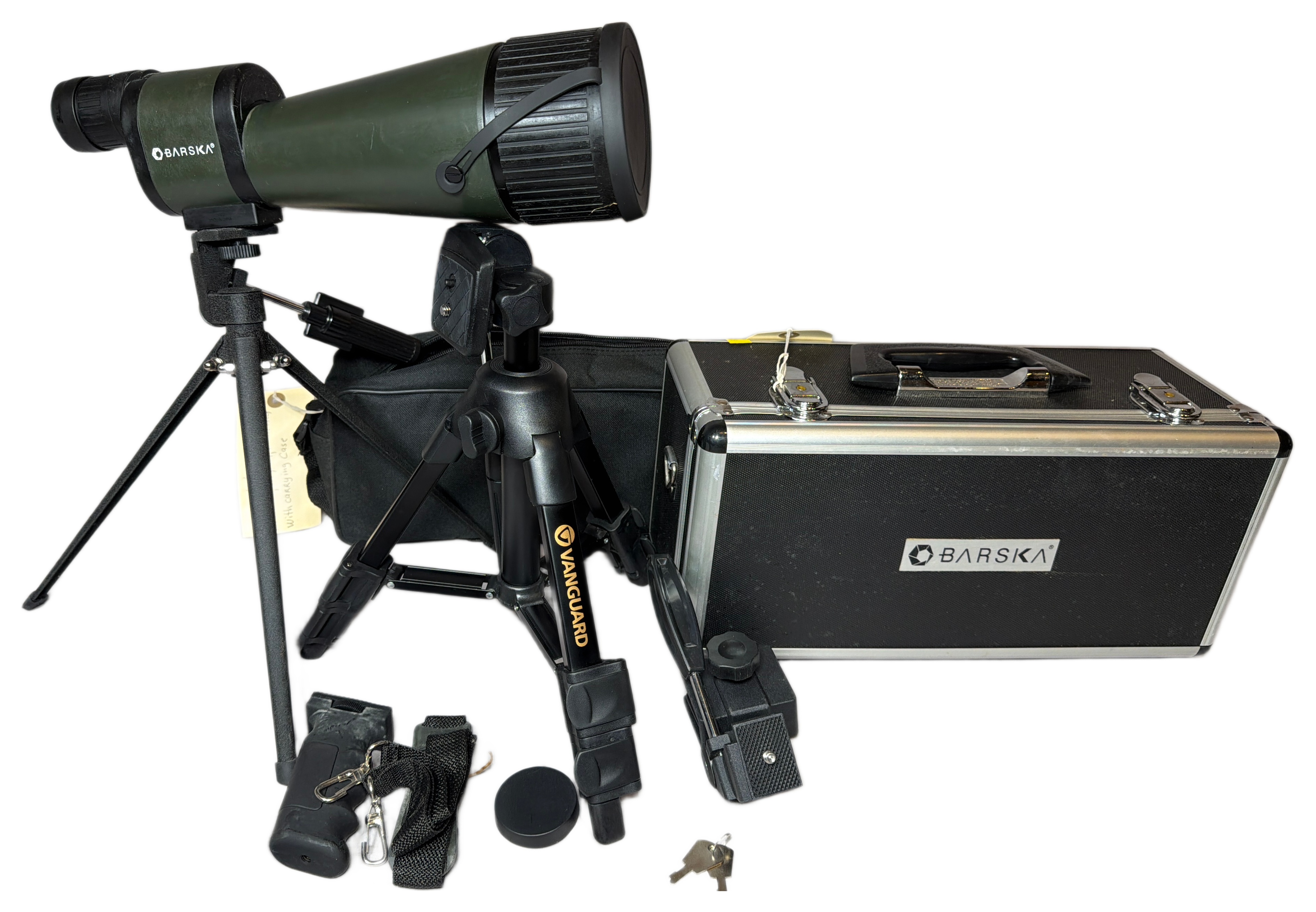 Barska 25-125x88mm Benchmark Waterproof Spotting Scope with Tripods and Cases