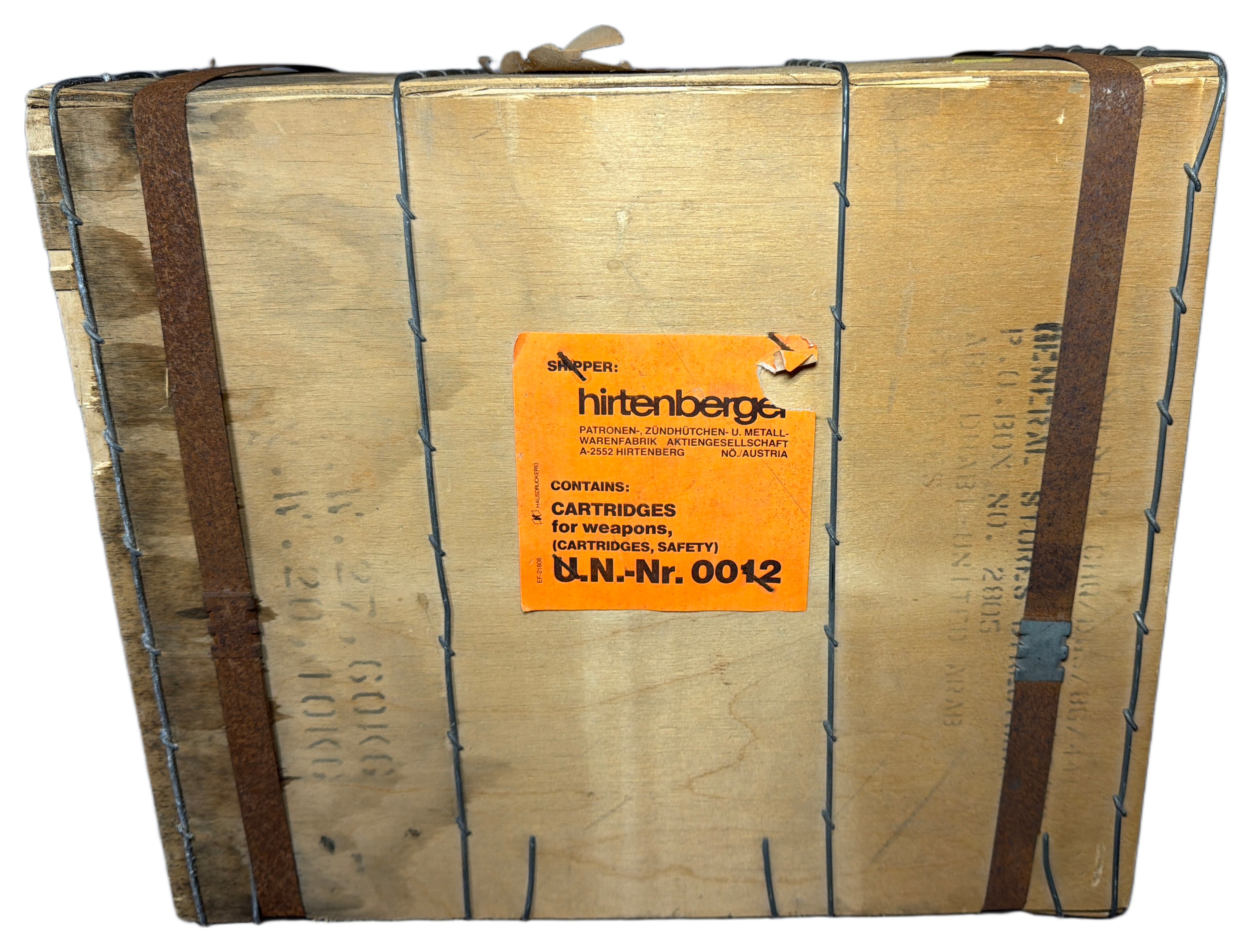 Sealed Hirtenberger 7.62x51mm Ammunition Crate